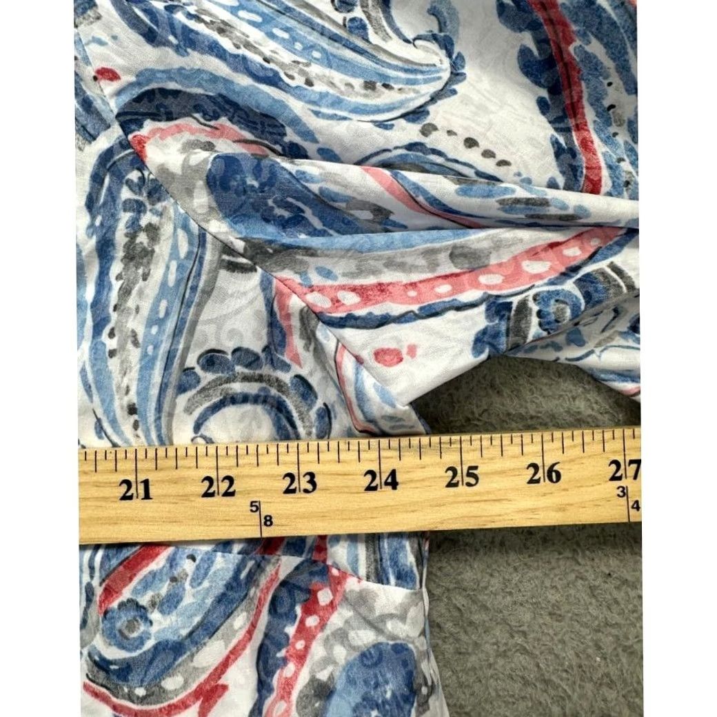 Vintage Alfred Dunner Button Up Shirt Womens 1X Plus Multi Paisley Bella Vista Top NEW Size XL / US 12-14 / IT 48-50 - 7 Thumbnail