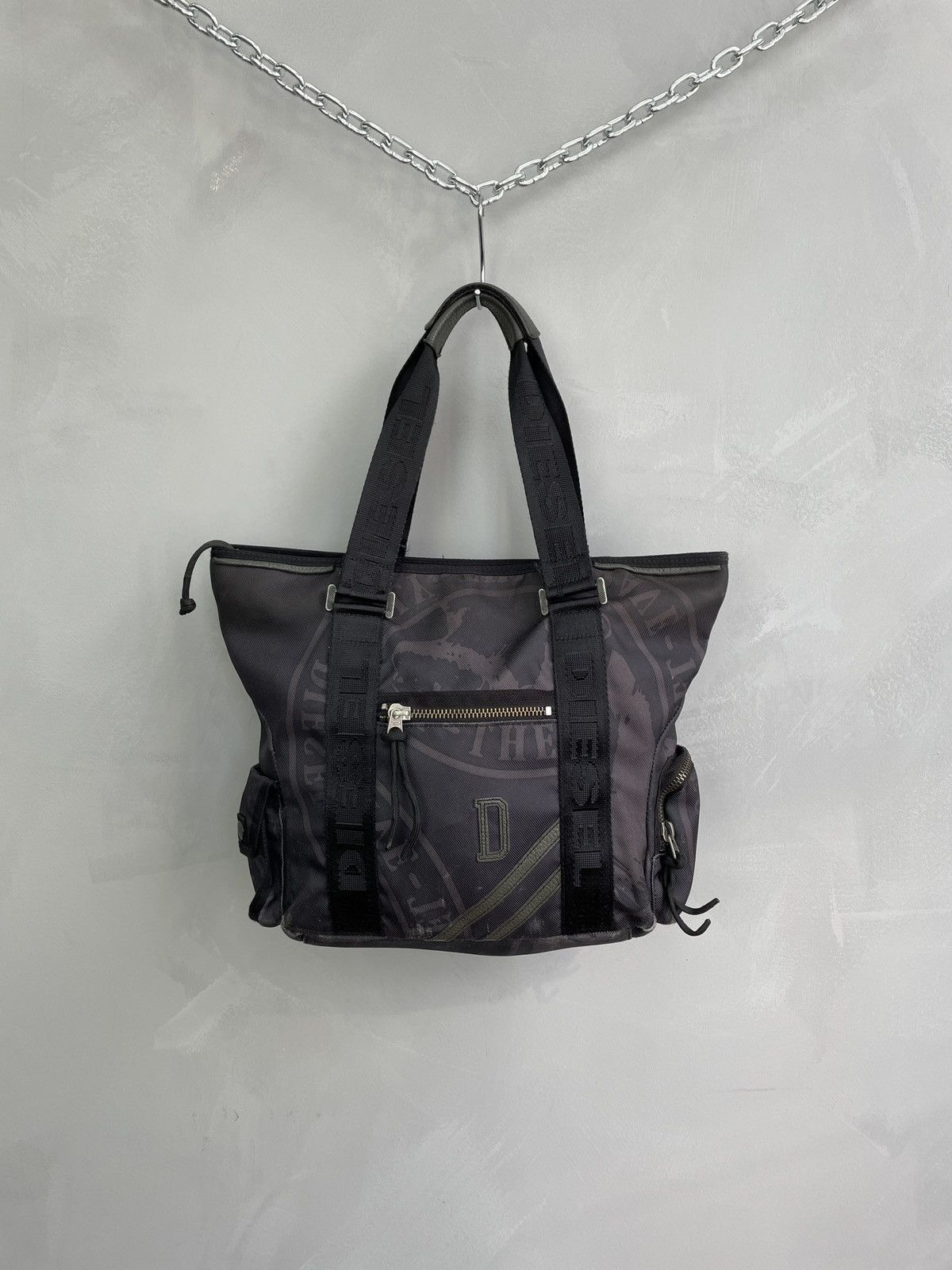 Vintage Diesel bag Y2K multi pocket sling bag
