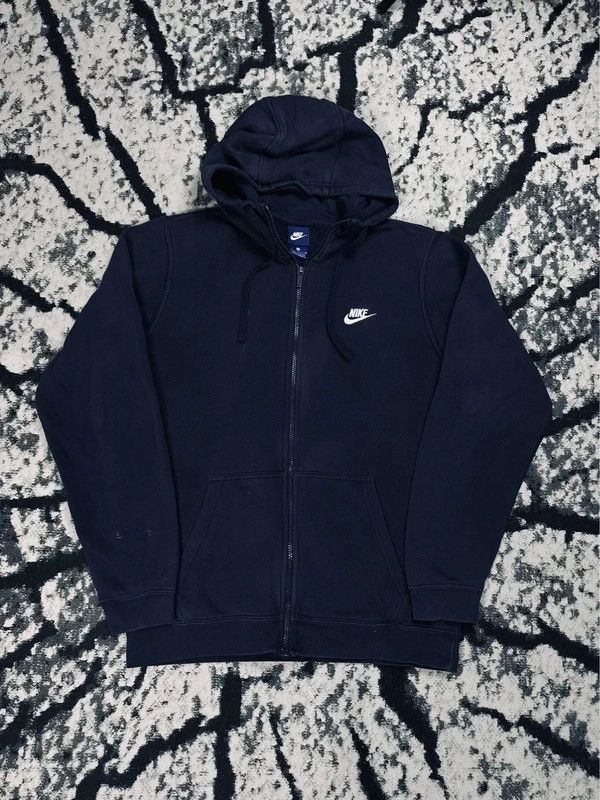 Nike Nike Navy Blue Zip Hoodie S Size US S / EU 44-46 / 1 - 1 Thumbnail