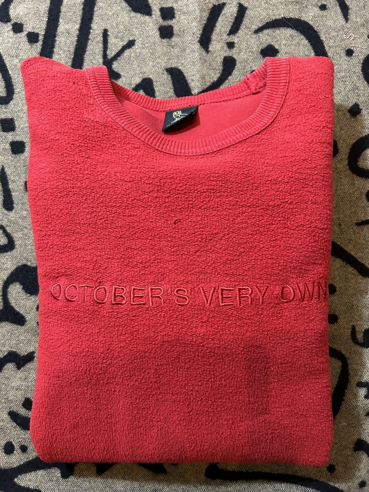 October's Very Own OVO Terry Cloth Wordmark Sweater Size US M / EU 48-50 / 2 - 10 Thumbnail