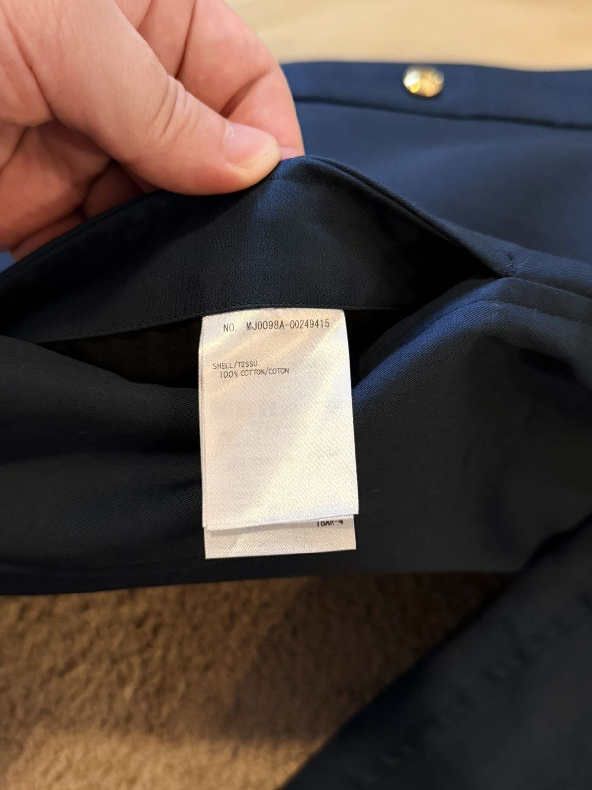 Thom Browne [NWT] Thom Browne Inside-Out Mackintosh Shirt Jacket - Navy Size US M / EU 48-50 / 2 - 6 Thumbnail