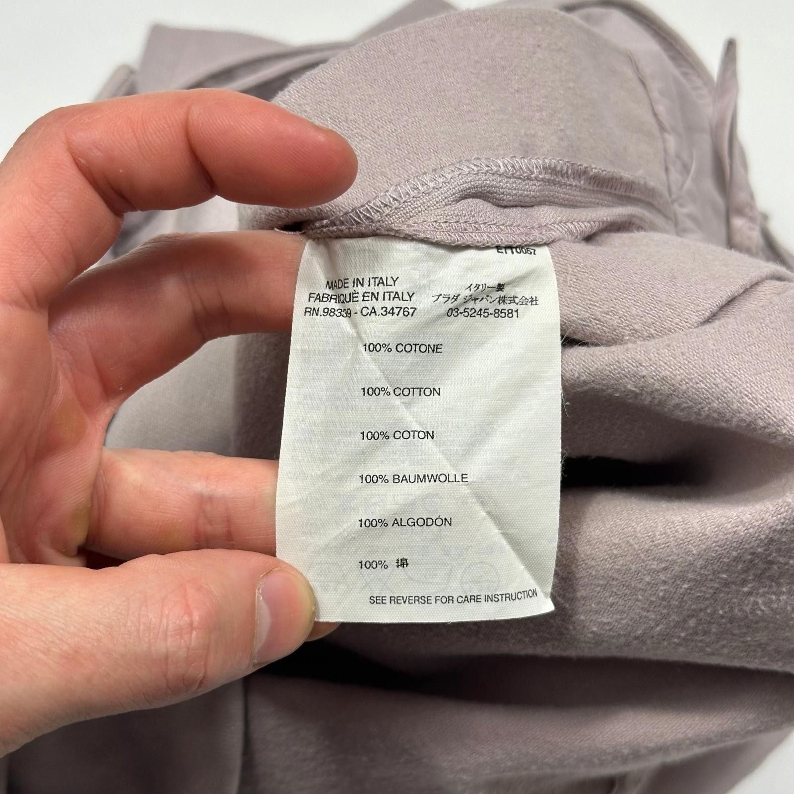Miu Miu Miu Miu 00’s Lilac Cotton Belted Pleated Pocket Skirt - IT42 Size 28" / US 6 / IT 42 - 5 Thumbnail