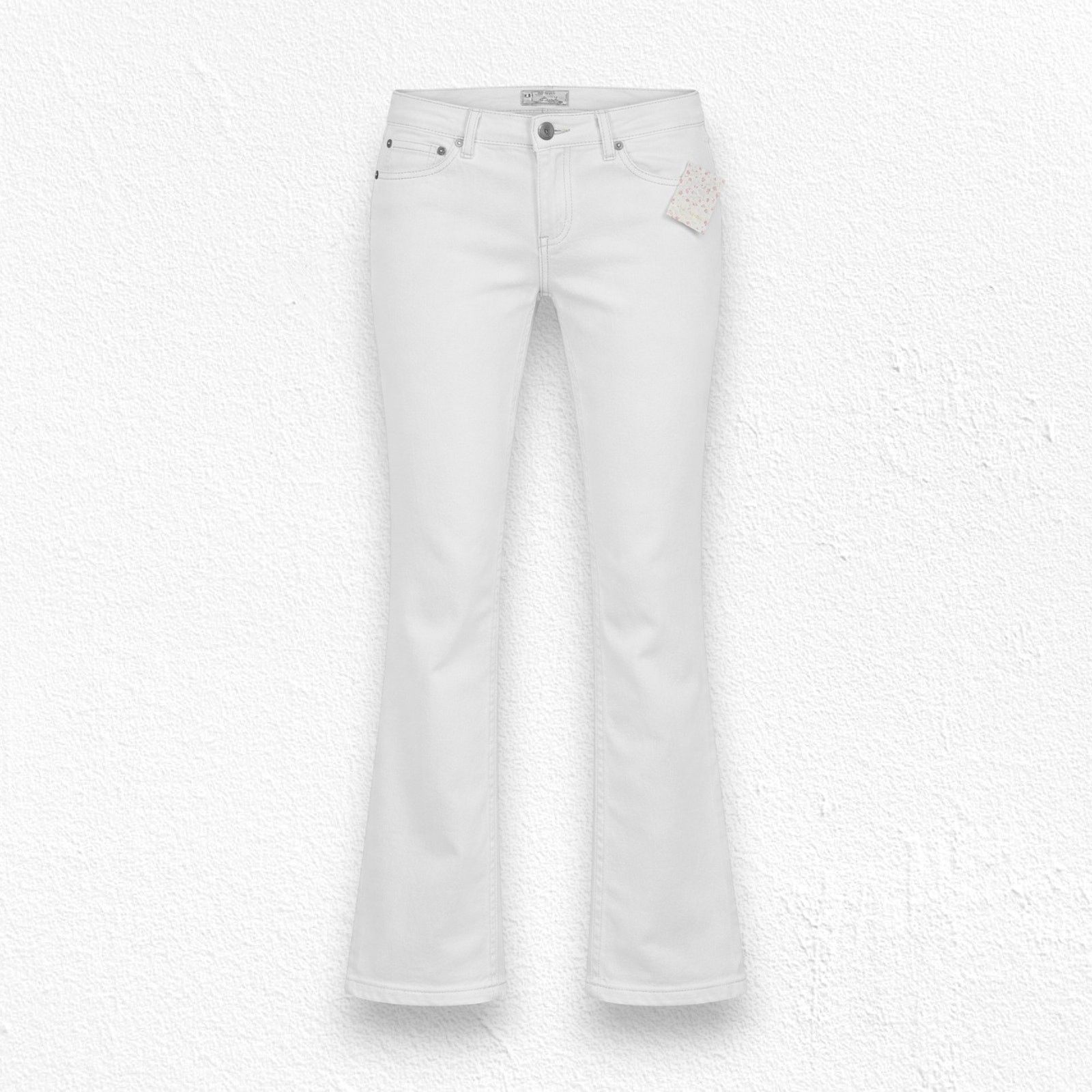 Free People White Kick Flare Jeans Cropped Denim Size 28