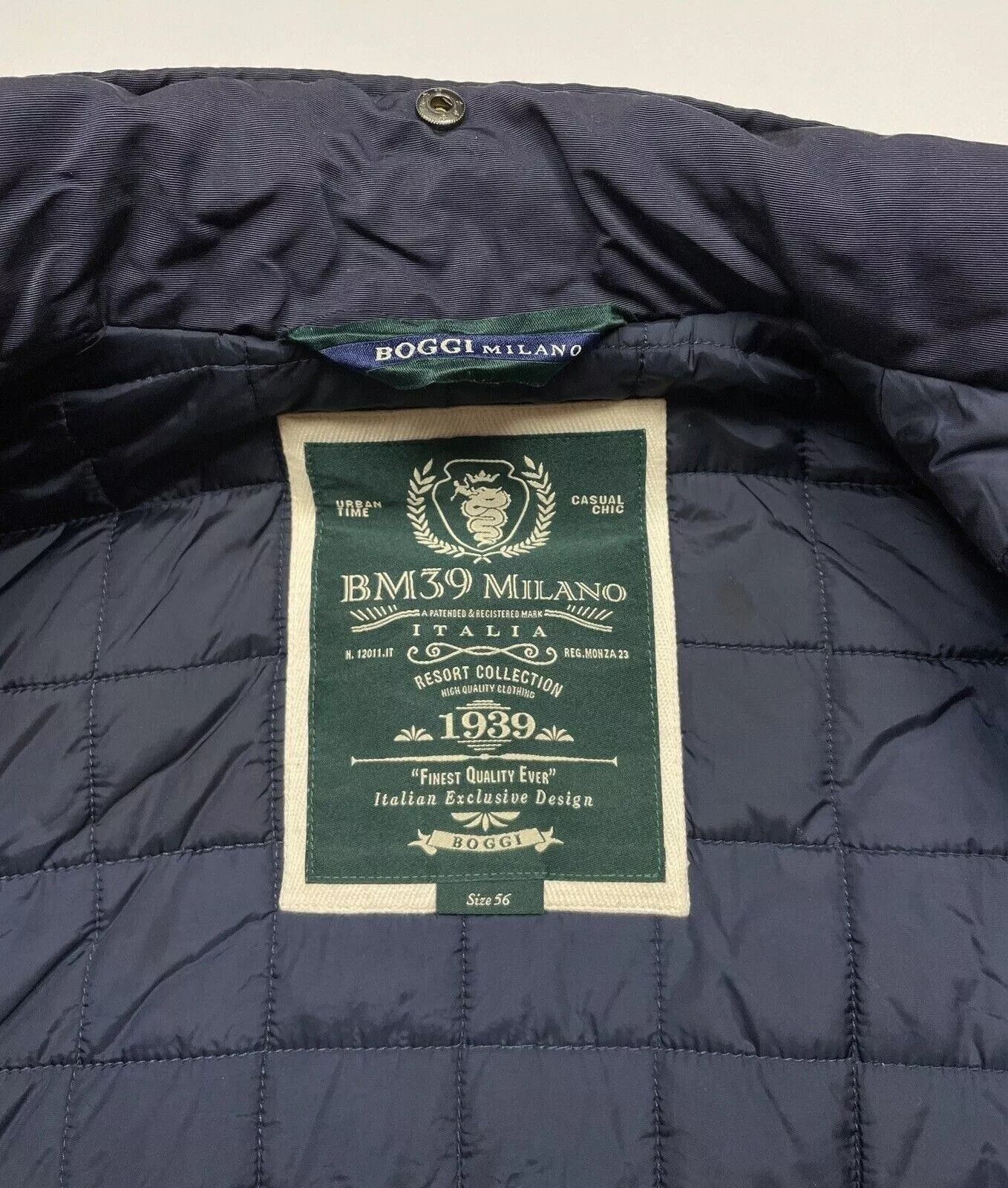 Boggi BOGGI MILANO MENS Coat Army Style M65 JACKET Size US XL / EU 56 / 4 - 10 Thumbnail