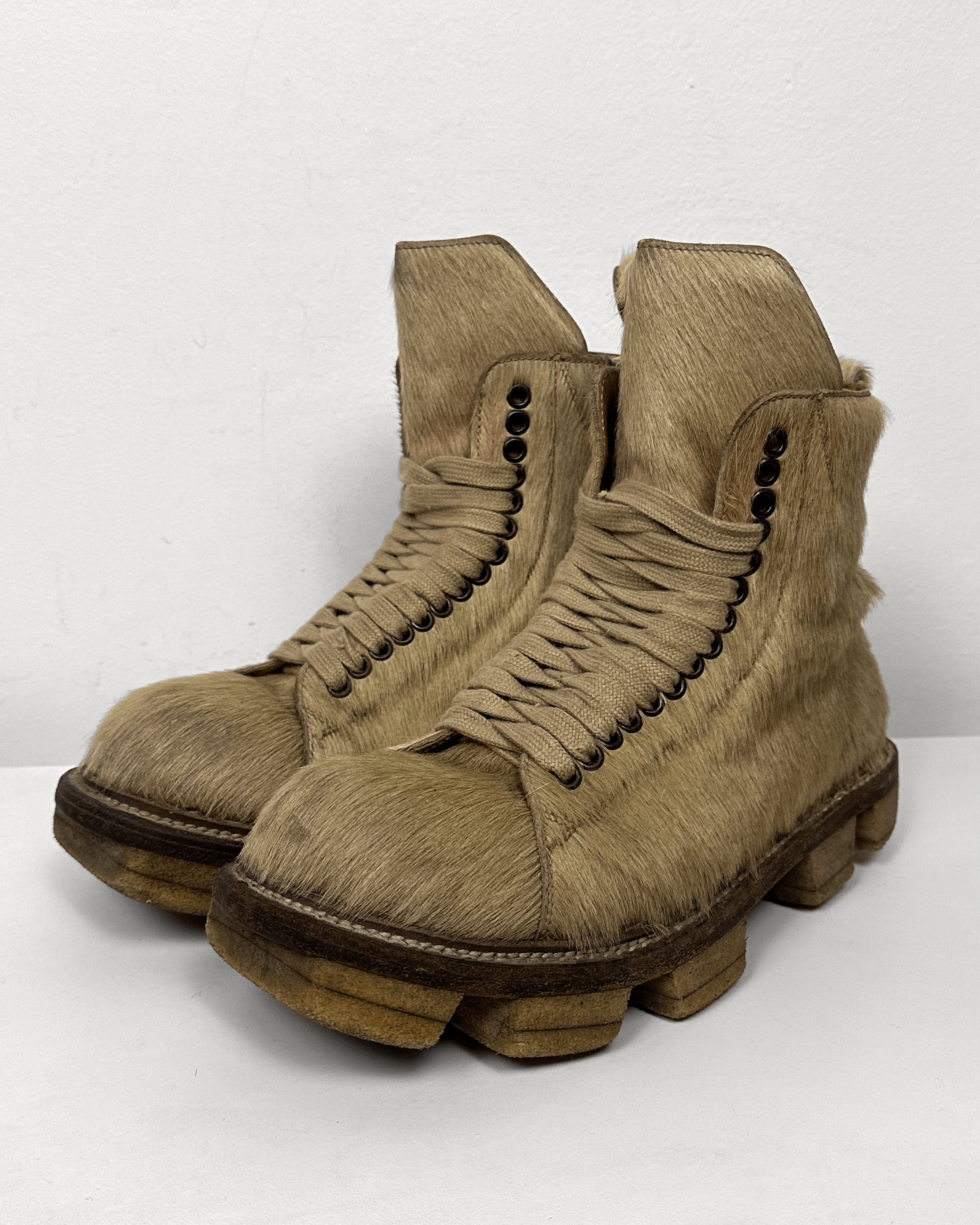 Rick Owens Rick Owens Ponyhair Megatooth Boots Size US 8.5 / EU 41-42 - 6 Thumbnail