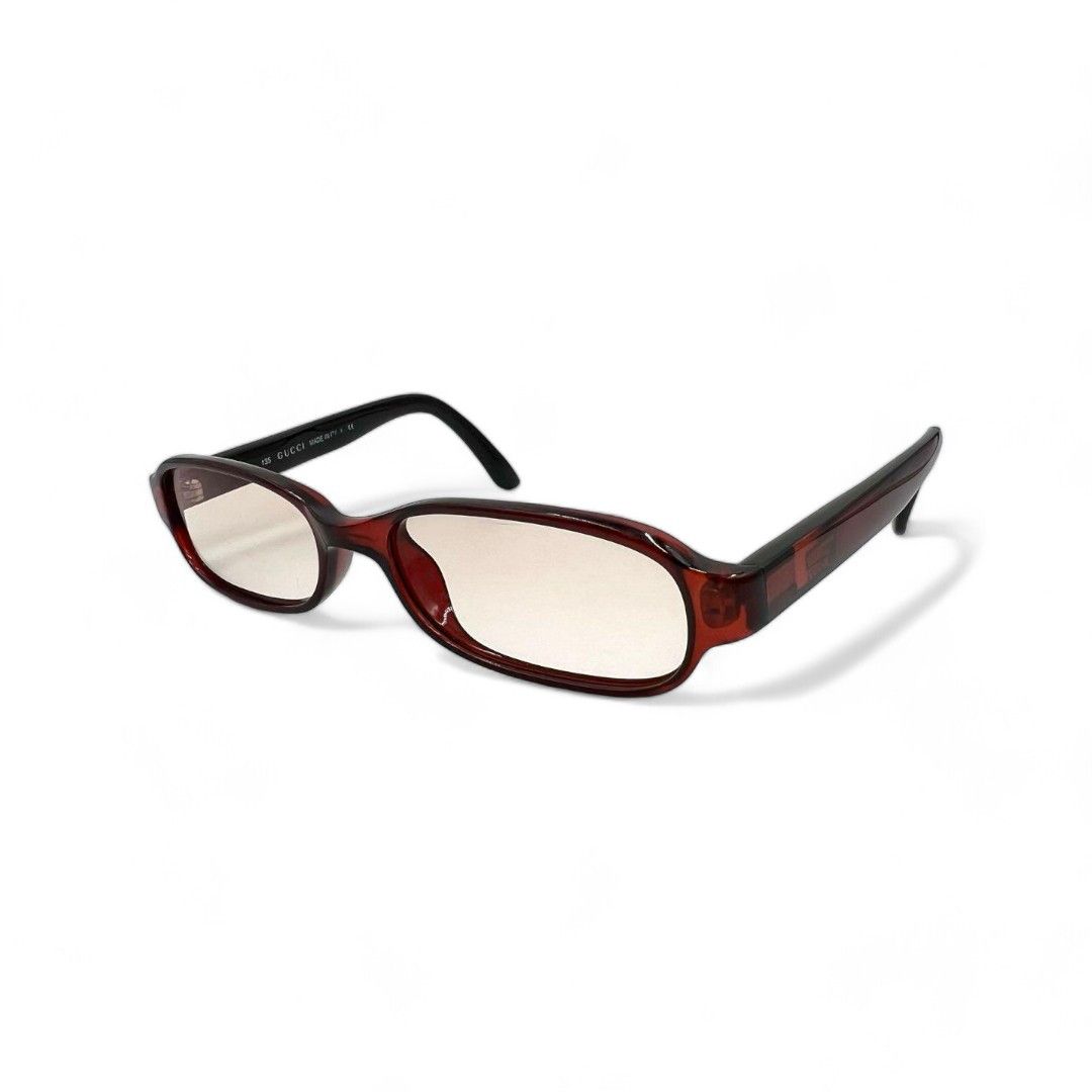 Gucci Gucci - Glasses Side Logo Monogram Retro Red Full Rim Size ONE SIZE - 1 Thumbnail