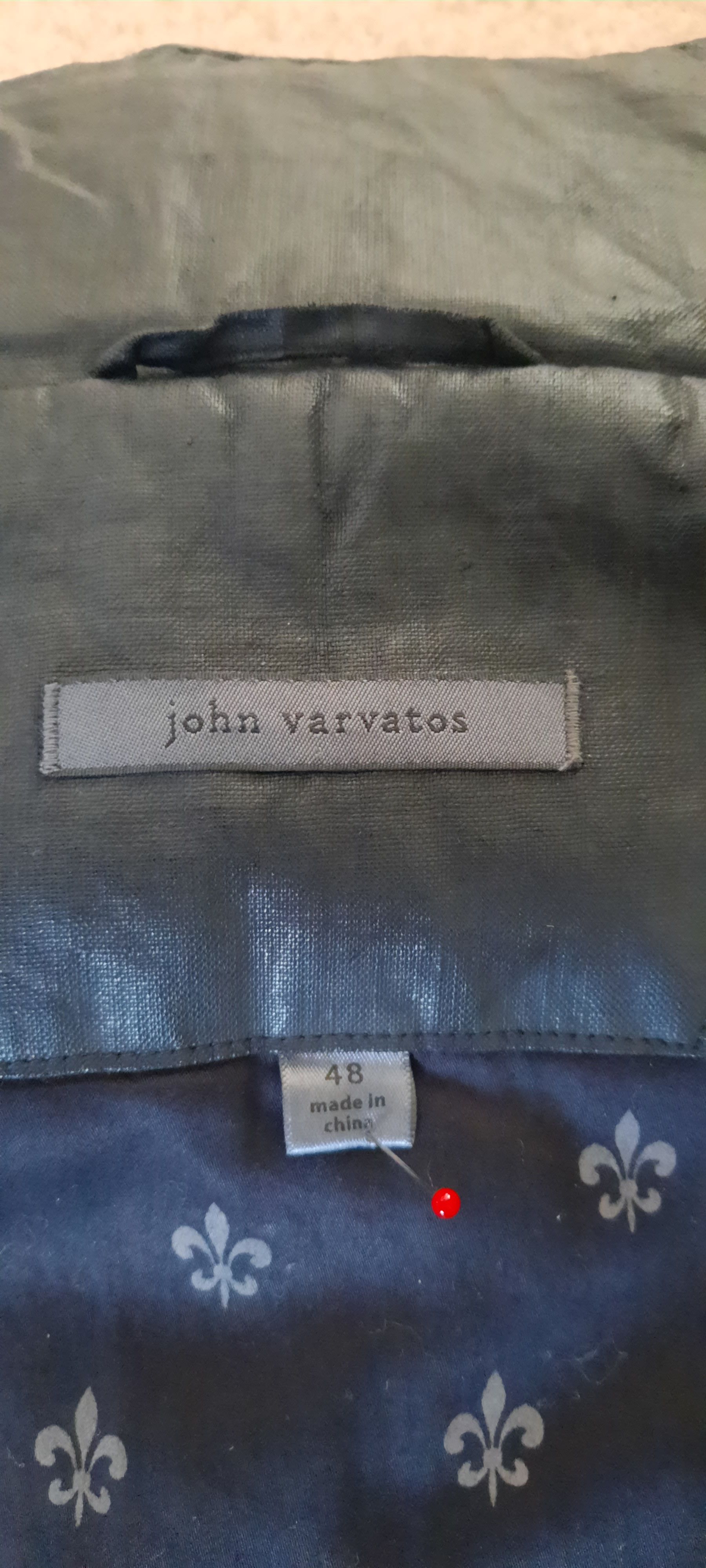 John Varvatos JOHN VARVATOS Beschichtete Leinenjacke Size US M / EU 48-50 / 2 - 9 Thumbnail