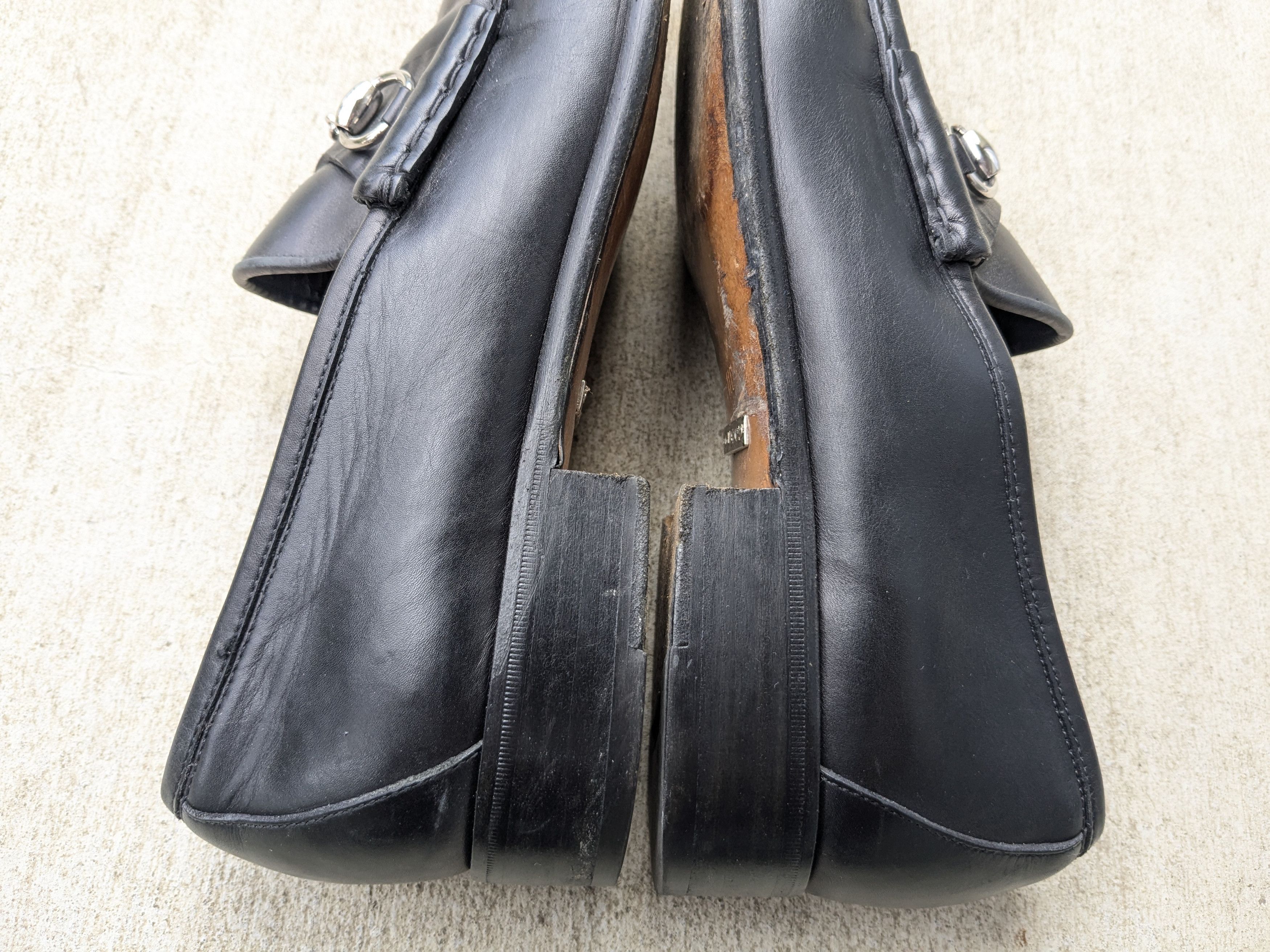 Gucci × Tom Ford Gucci Horsebit Loafers Black Leather 11 D Snaffle Slip On Size US 11 / EU 44 - 12 Thumbnail