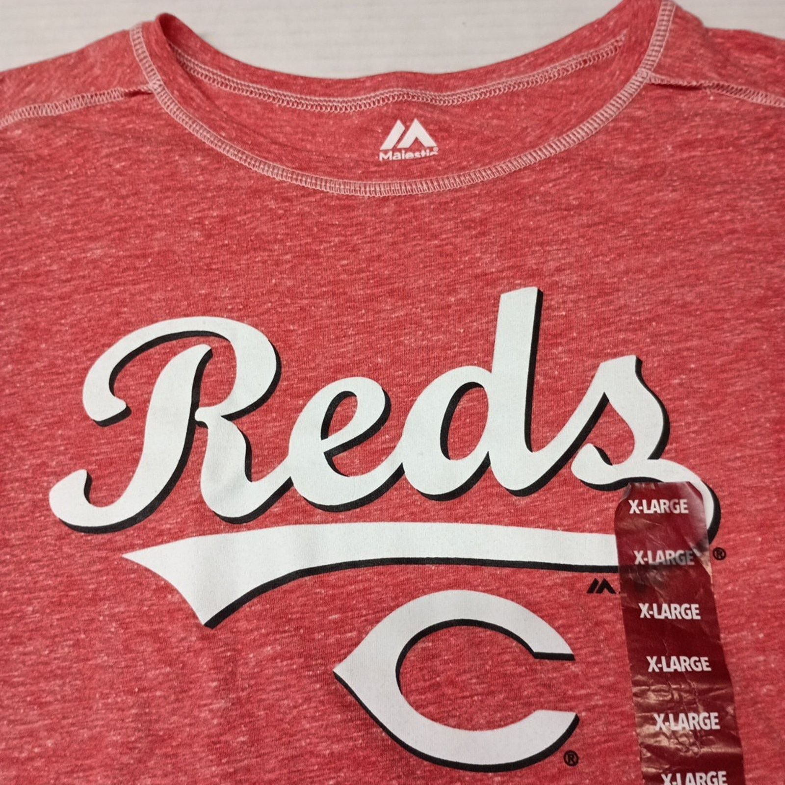 Majestic Cincinnati Reds Baseball Majestic Top T-Shirt Women's XL Red Size XL / US 12-14 / IT 48-50 - 2 Thumbnail