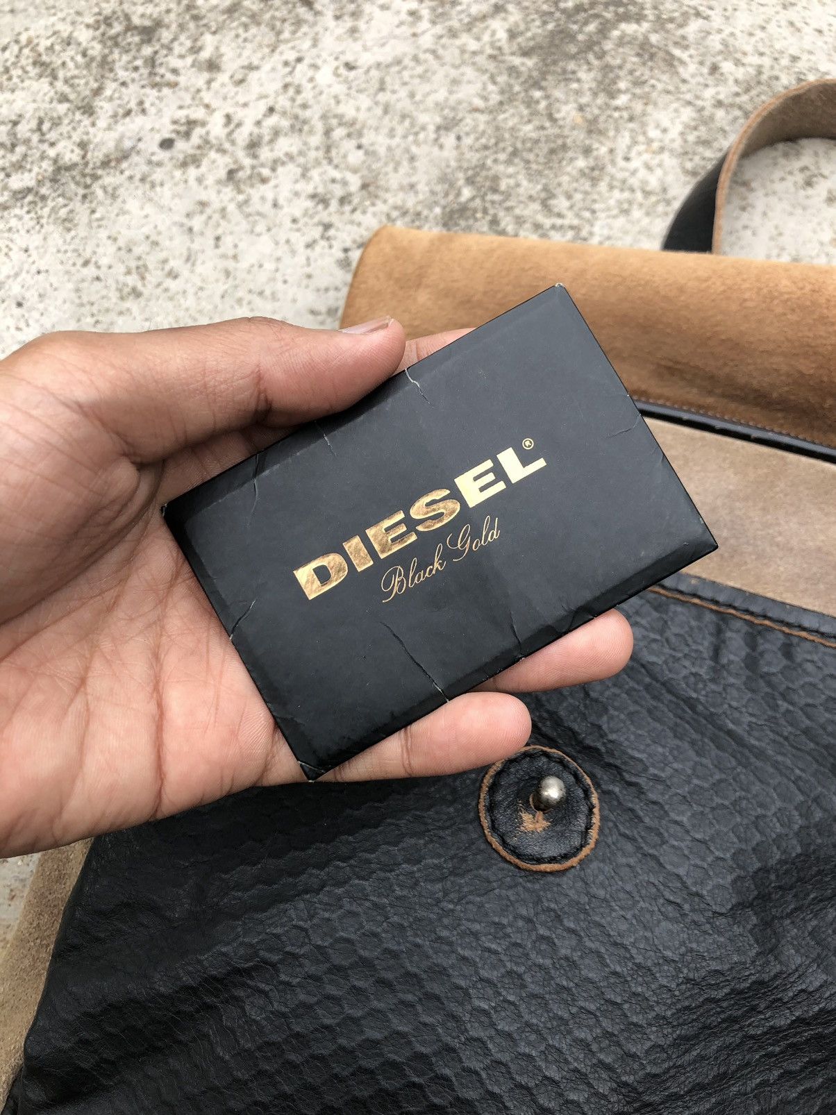 Diesel FULLY LEATHER DIESEL BLACK GOLD SLINGBAG Size ONE SIZE - 15 Thumbnail
