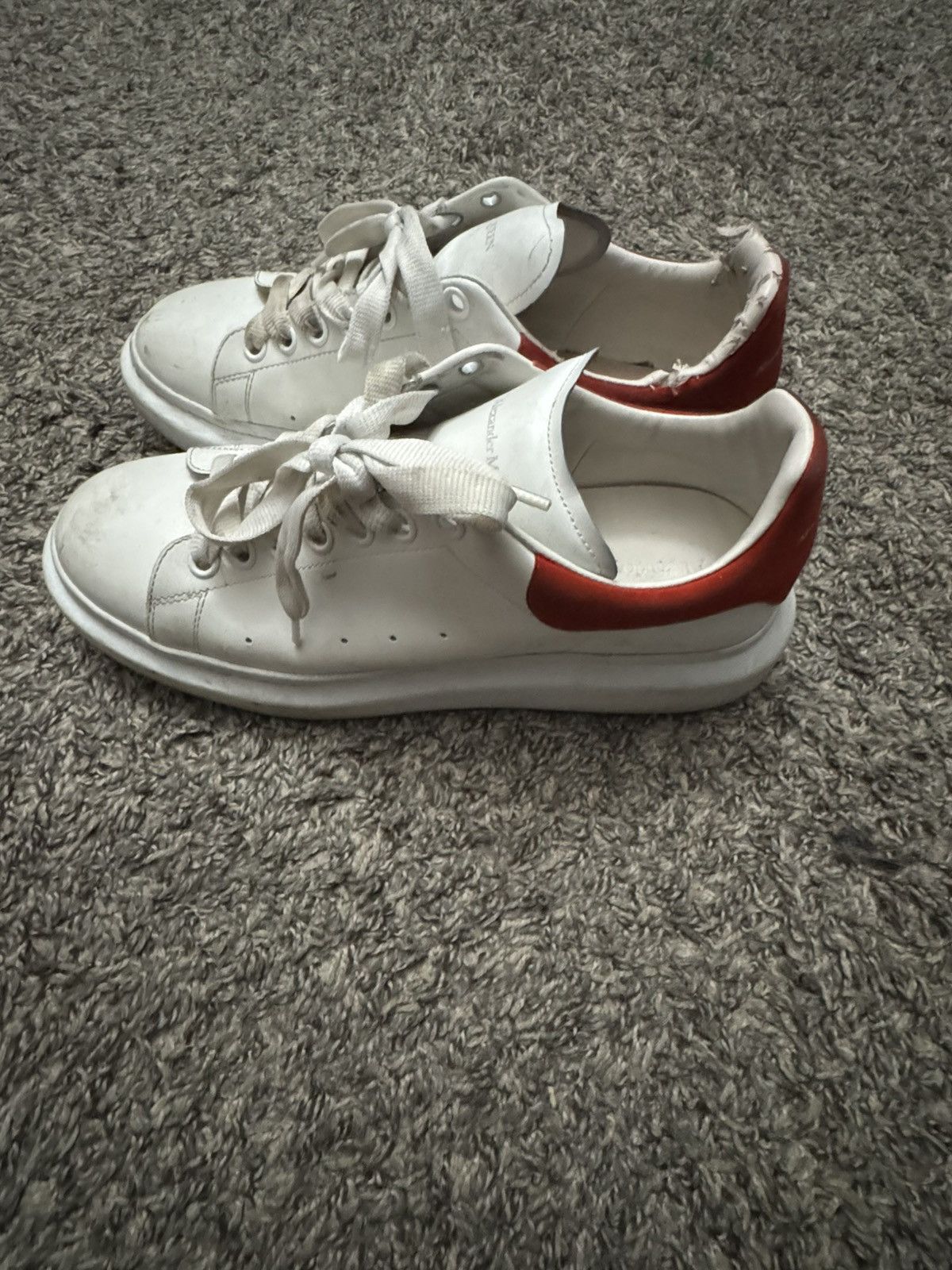 Alexander McQueen Alexander Mcqueens Designer red and white shoes Size US 11 / EU 44 - 1 Thumbnail