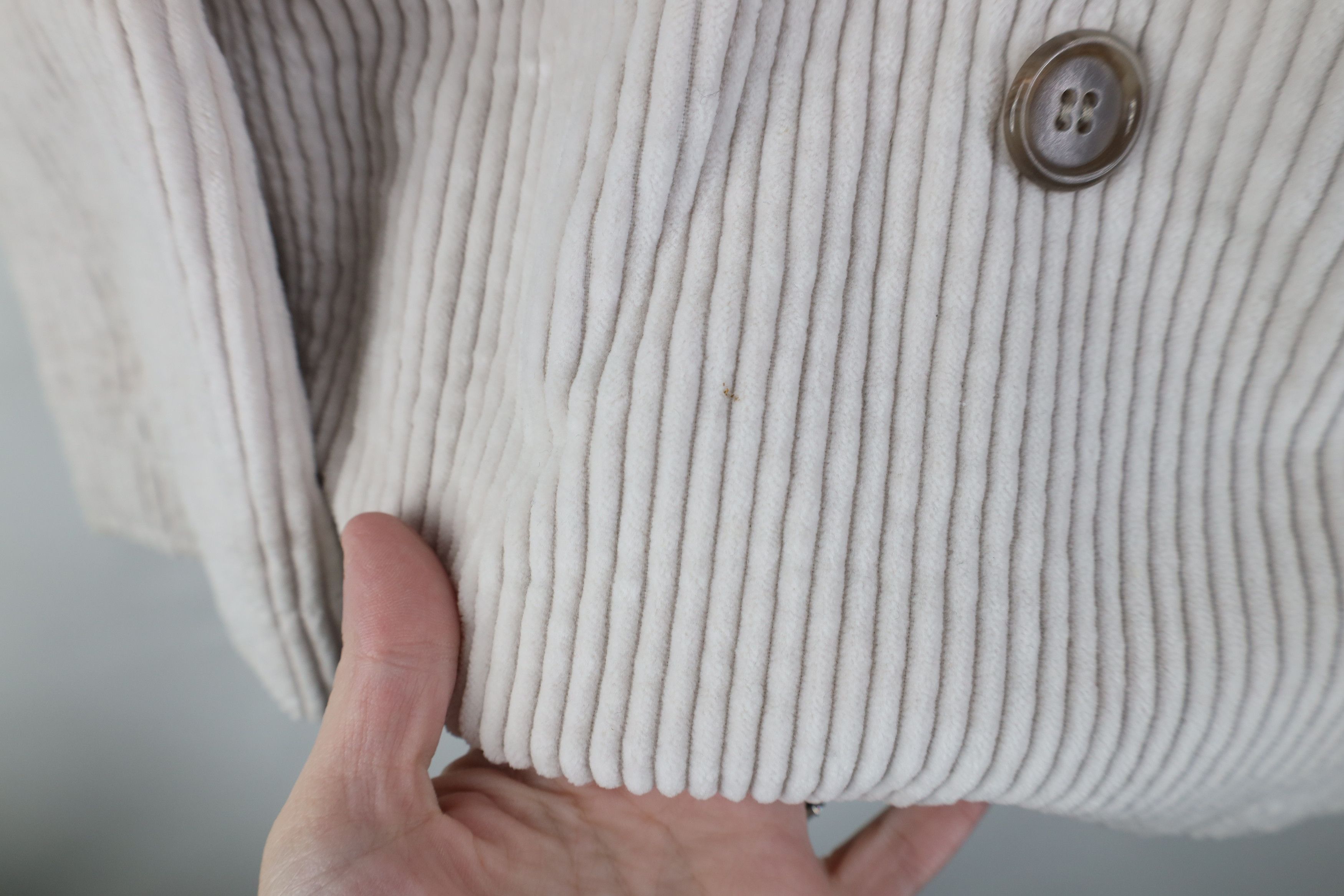 J.Crew Vintage 90s Y2K J Crew Quilted Corduroy Peacoat Jacket Size M / US 6-8 / IT 42-44 - 6 Thumbnail