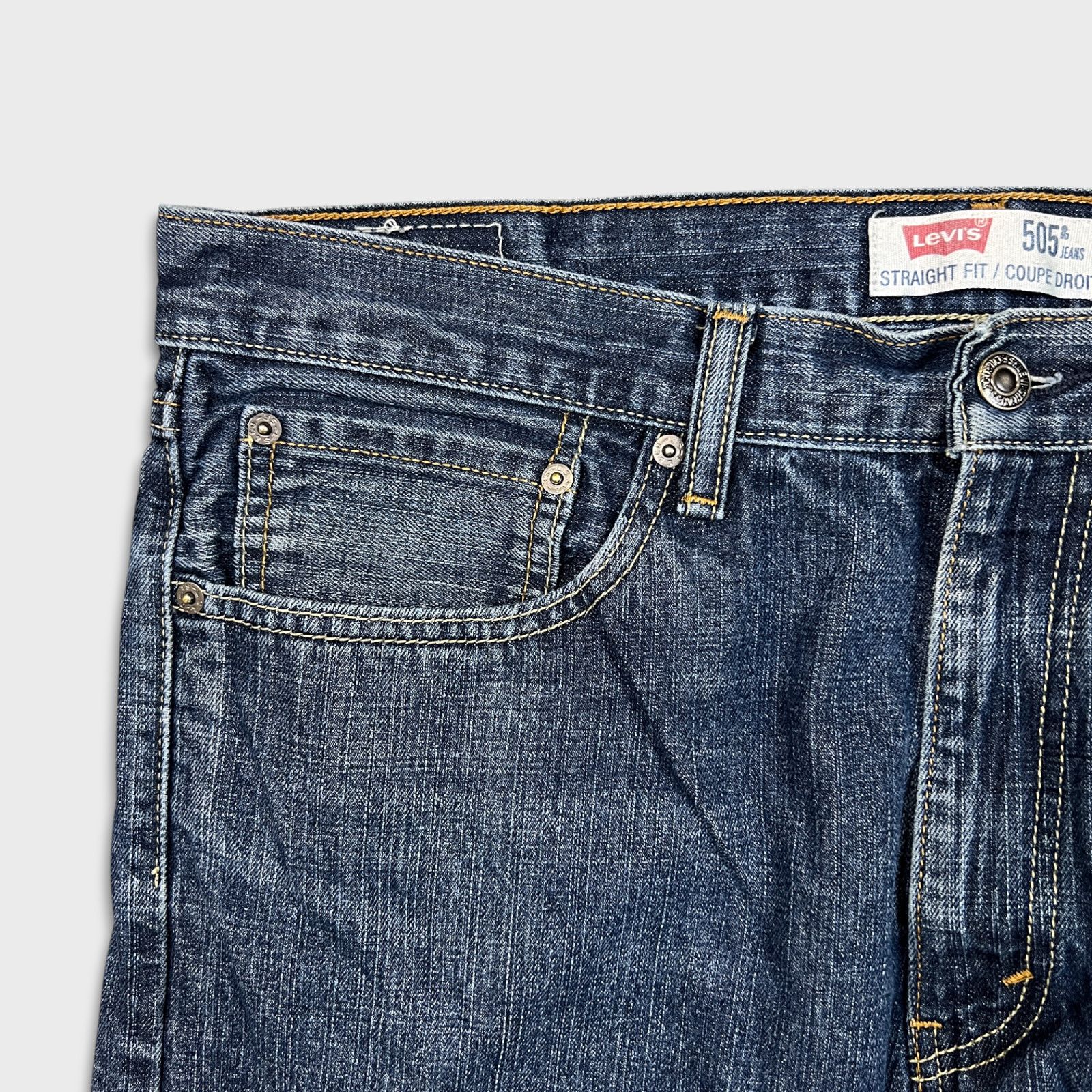 Levi's × Vintage Levi's 505 Jeans 36x30 Regular Straight Leg Classic Denim Size US 36 / EU 52 - 3 Thumbnail