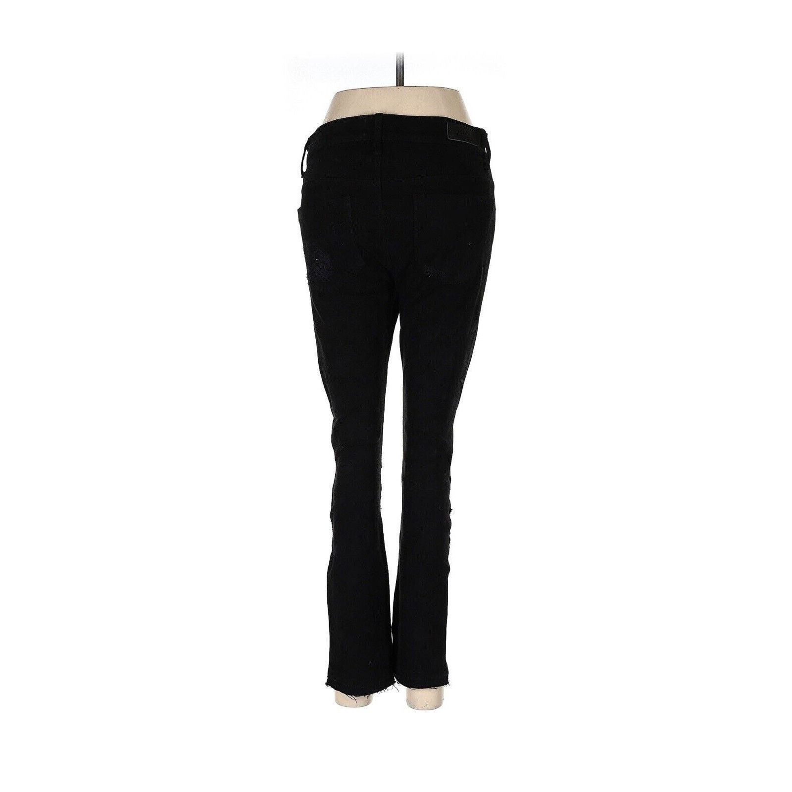 Rta RTA Black Lamb Leather Skinny Soft Suede Distressed 25 X 29 Size 25" / US 0 / IT 36 - 2 Thumbnail