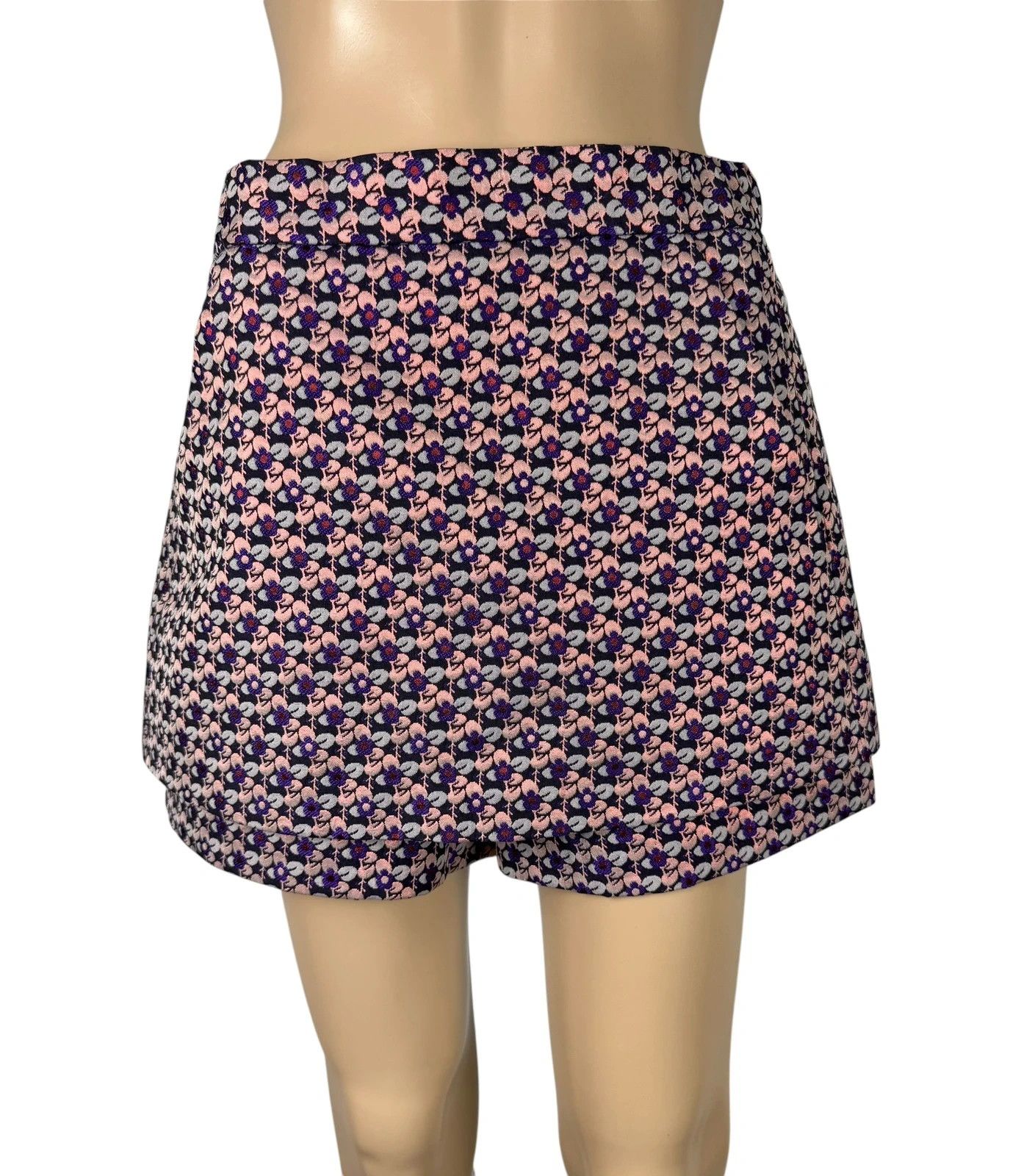Maje Make Jacquard Mini Skirt Shorts size S Size 26" / US 2 / IT 38 - 1 Thumbnail