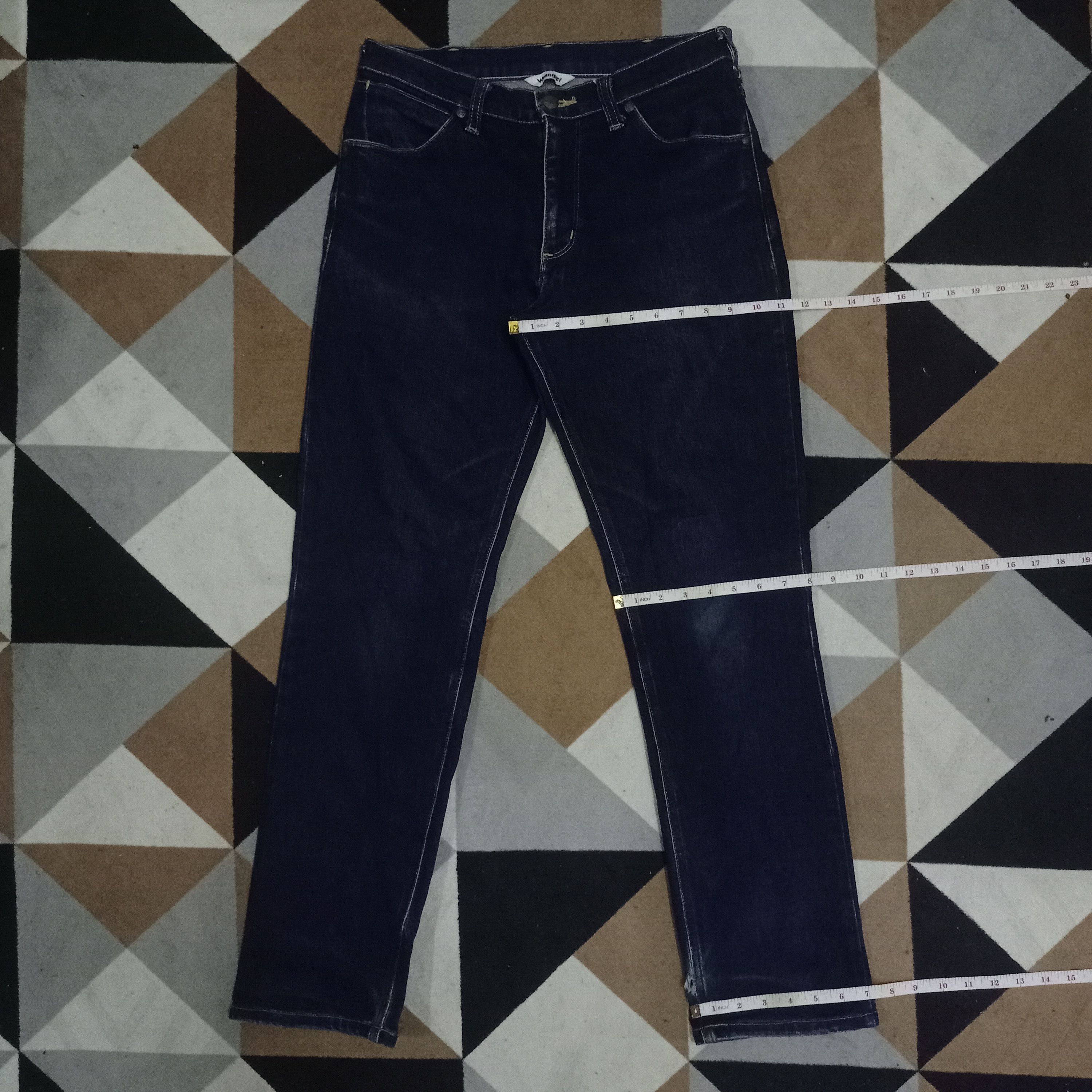 Wrangler Vintage Wrangler Blue Wash Raw Denim Tapered Style Jeans Size US 30 / EU 46 - 11 Thumbnail