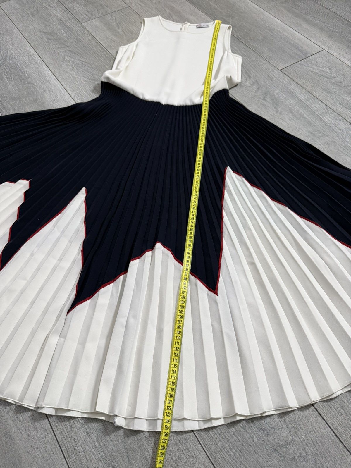 RED Valentino Red Valentino Women's Long Dress White\Blue Size 40 XS Size S / US 4 / IT 40 - 14 Thumbnail