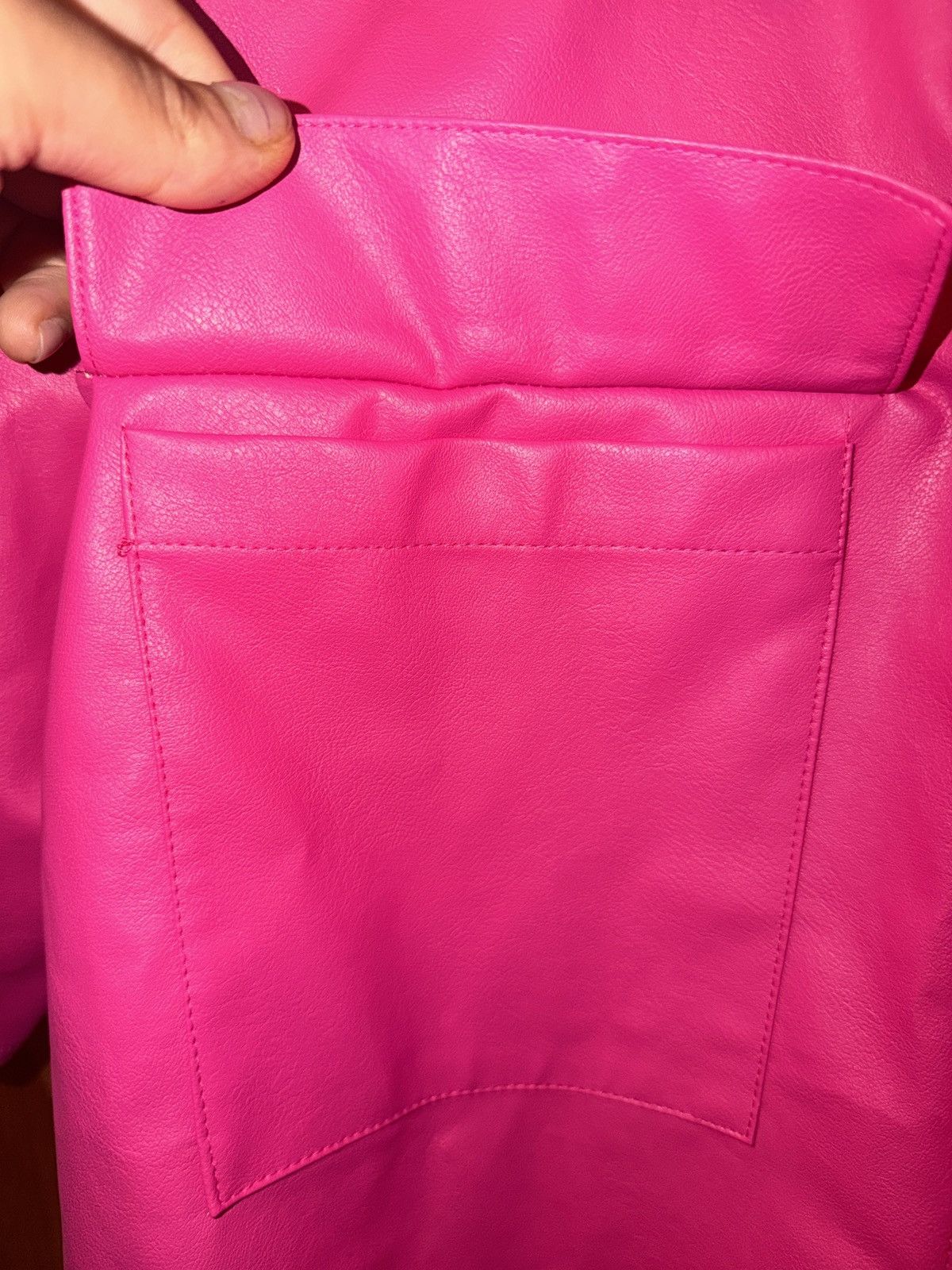 Boohoo Boxy Oversized Leather Shirt Size US XL / EU 56 / 4 - 2 Thumbnail