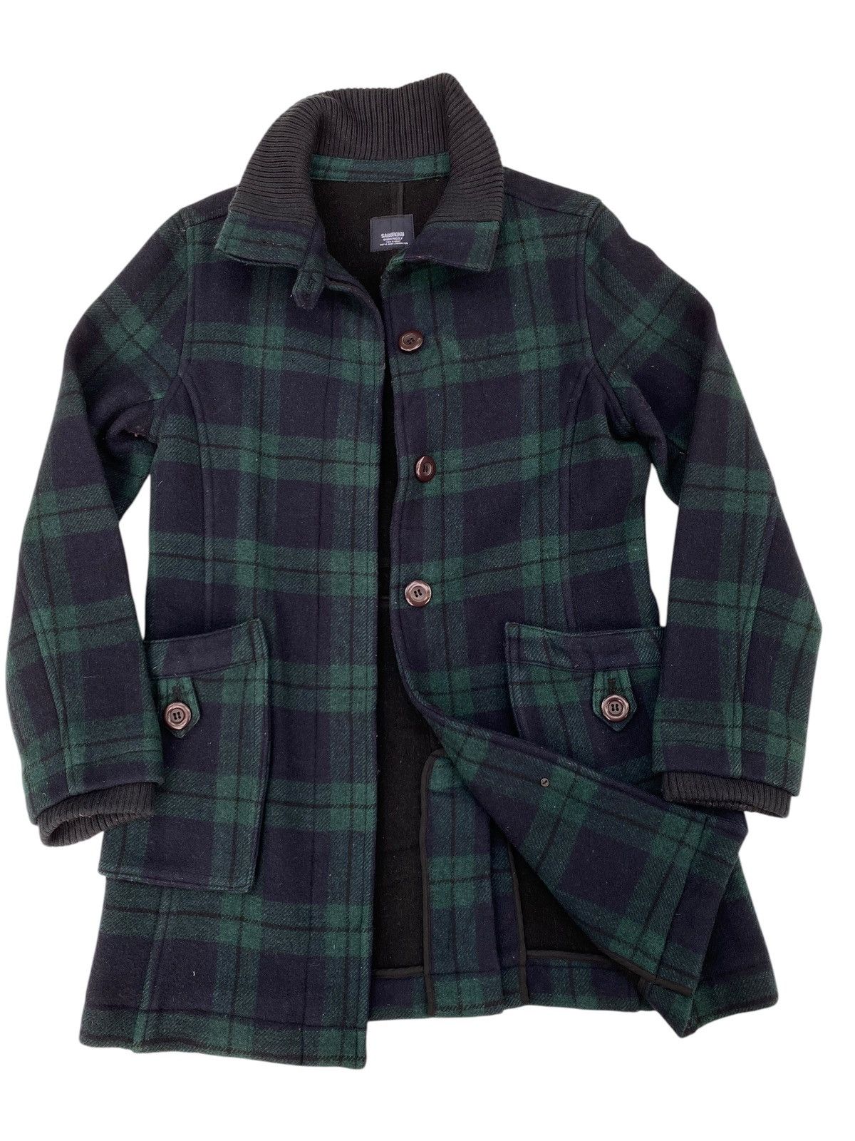 Japanese Brand Saburoku Wool Jacket Plaid Size US S / EU 44-46 / 1 - 6 Thumbnail