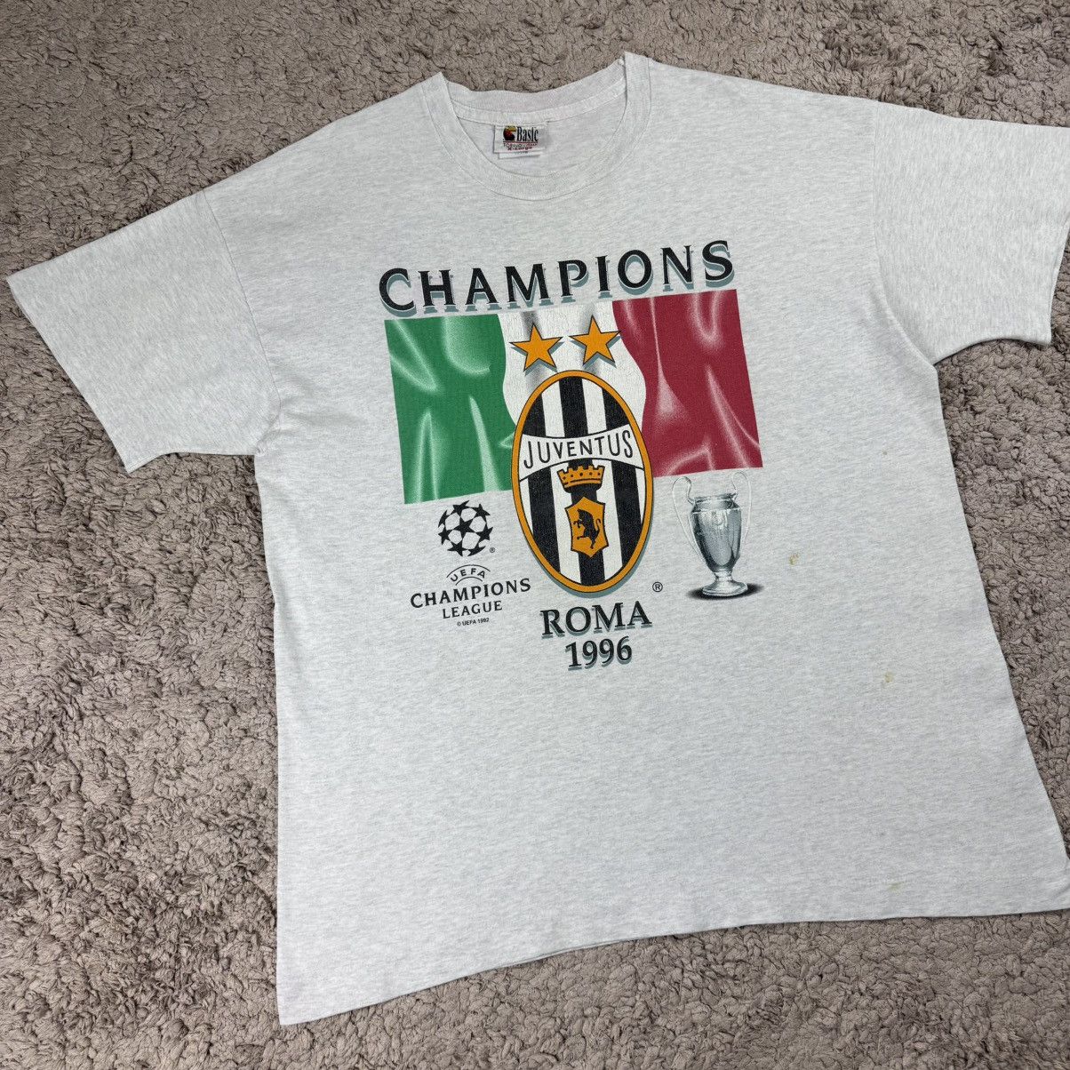 Vintage Vintage Juventus 1996 Champions UEFA League T-shirt Size US XL / EU 56 / 4 - 3 Thumbnail