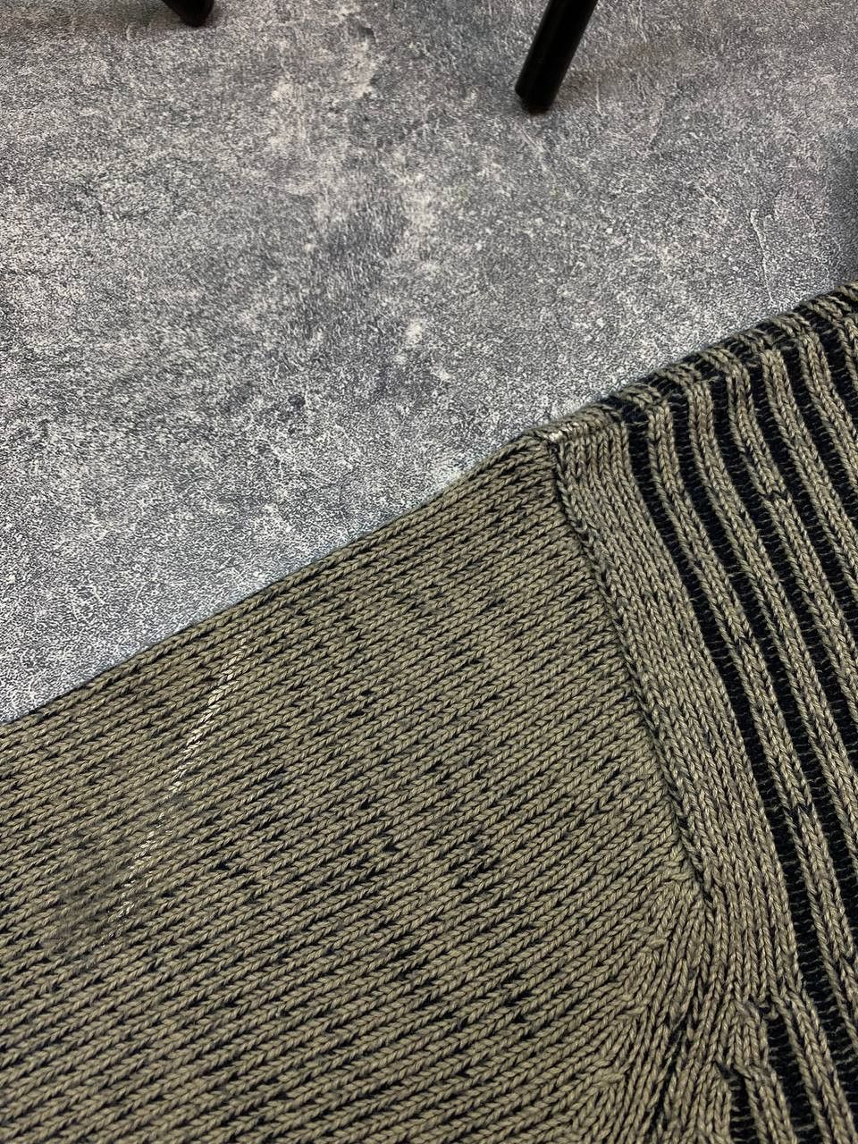 Japanese Brand Y2K Diesel style Knit Faded Ribbed Striped Vintage Sweater Size US M / EU 48-50 / 2 - 11 Thumbnail