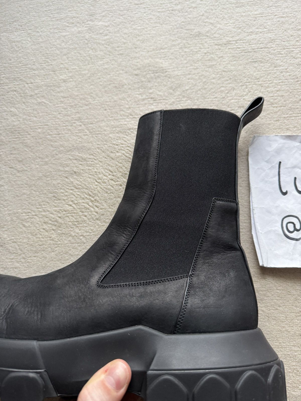 Rick Owens FW24 POTERVILLE BEATLE BOZO TRACTOR BOOTS SIZE 44 Size US 11 / EU 44 - 12 Thumbnail