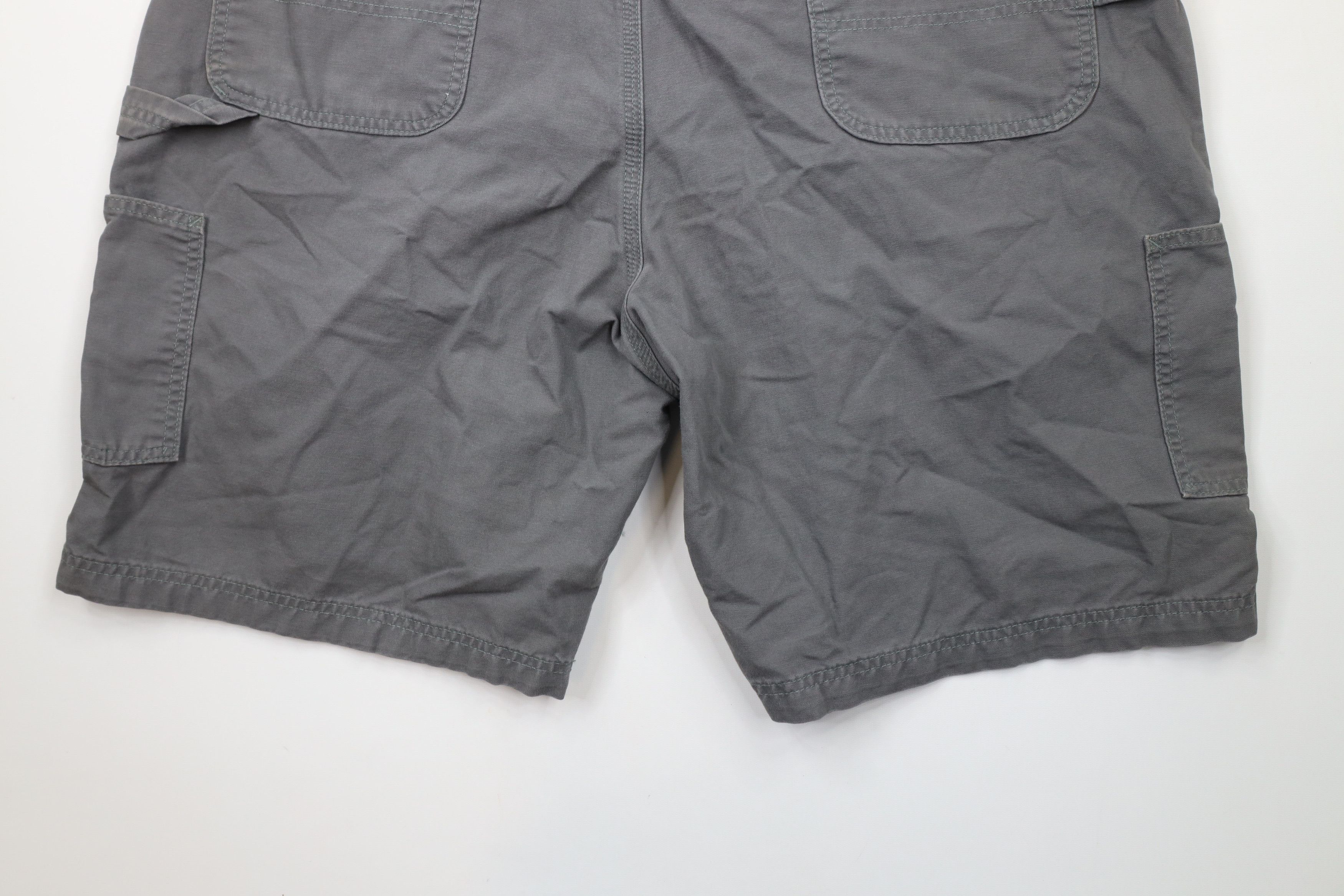 Carhartt × Vintage Vintage Carhartt Original Fit Dungaree Shorts Gray Cotton Size US 42 / EU 58 - 11 Thumbnail