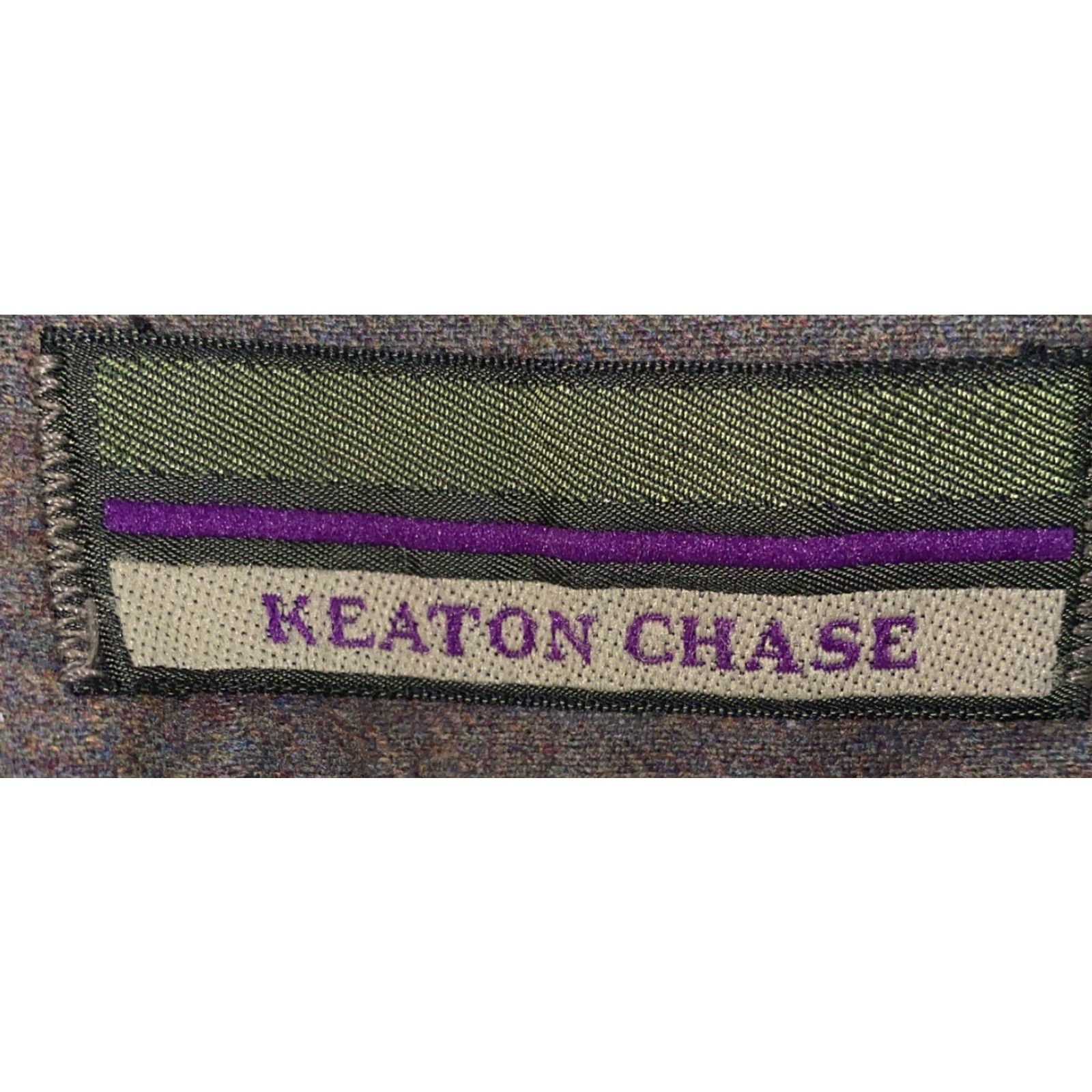 Vintage Keaton Chase Mens Brown Wool USA Made Pleated Dress Pants Pants 37 X 30 Mens Regular Brown Wool Dress Pants Size US 37 - 5 Thumbnail