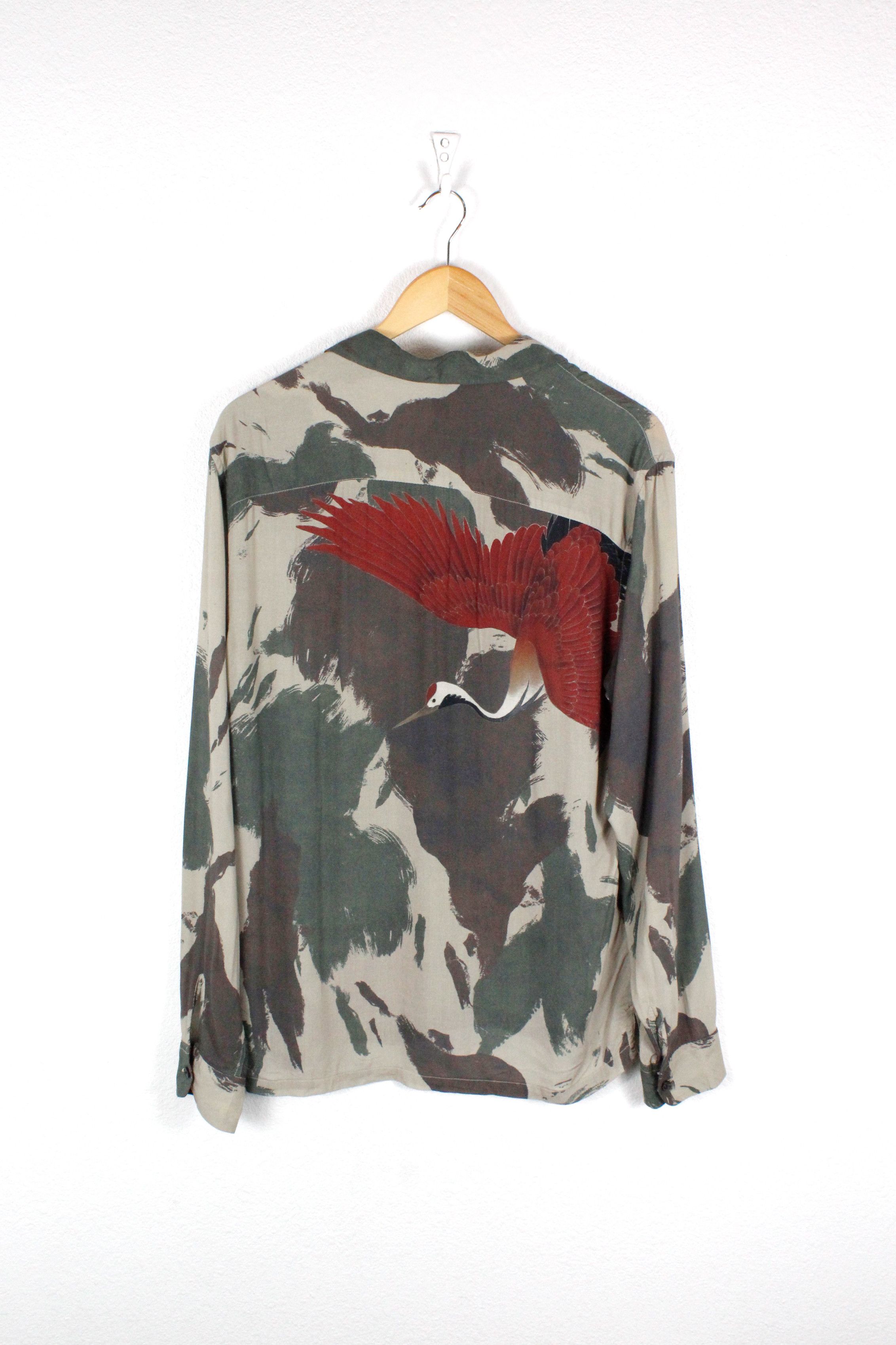 Allsaints Allsaints Lucerne Viscose Printed Open Collar Shirt Size US M / EU 48-50 / 2 - 4 Thumbnail