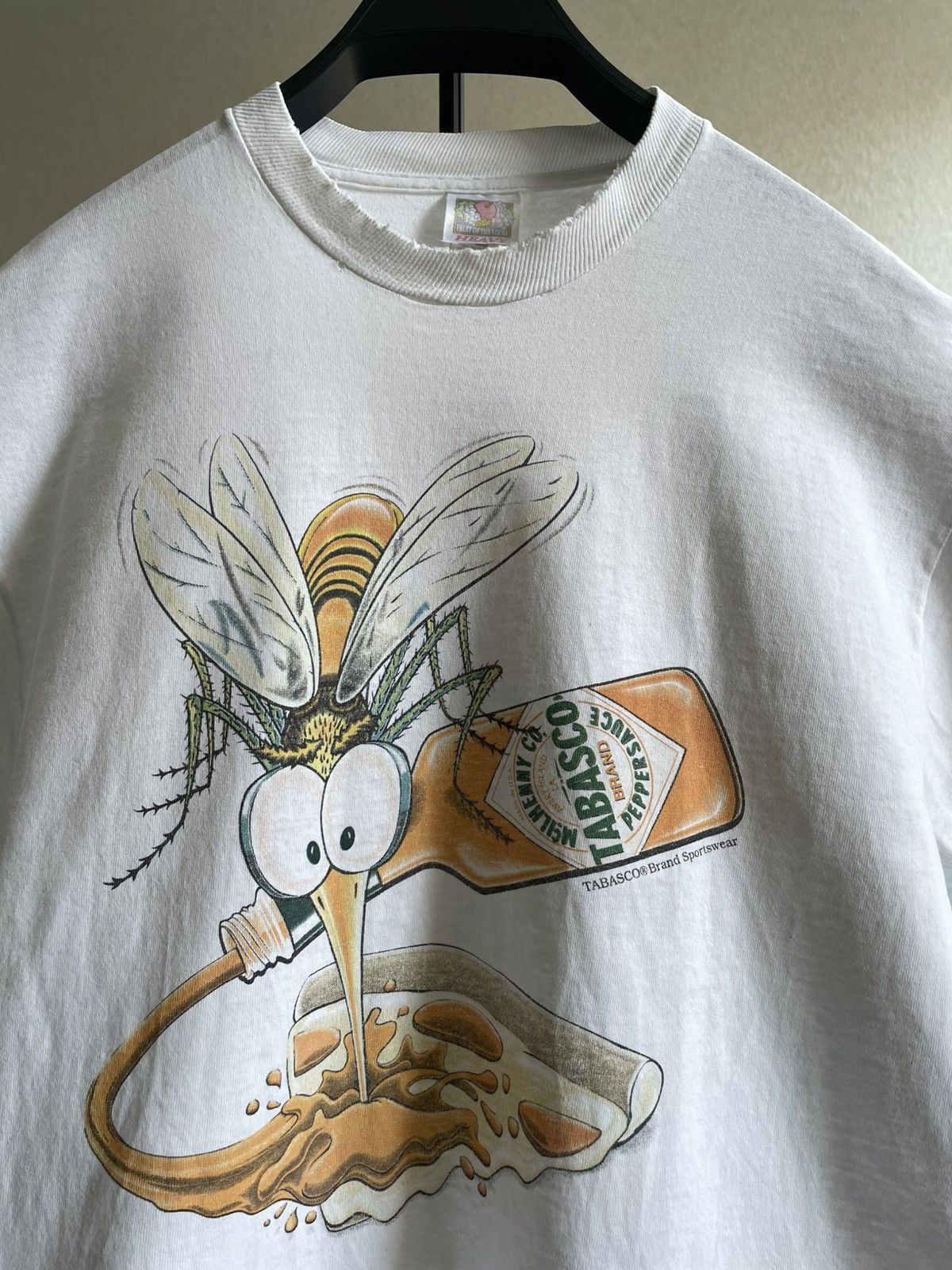 Tabasco 1998 Tabasco: Superbowl Ad Promo T-Shirt w/ A Mosquito Size US L / EU 52-54 / 3 - 16 Thumbnail