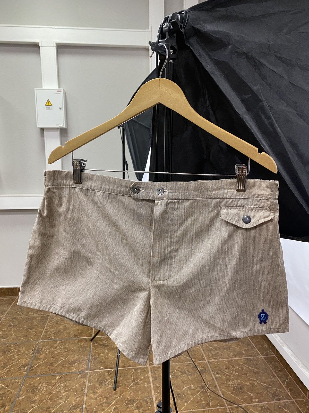 Ermenegildo Zegna 🇮🇹 Vintage 80s Ermenegildo Zegna Made In Italy shorts Retro Size US 34 / EU 50 - 1 Thumbnail