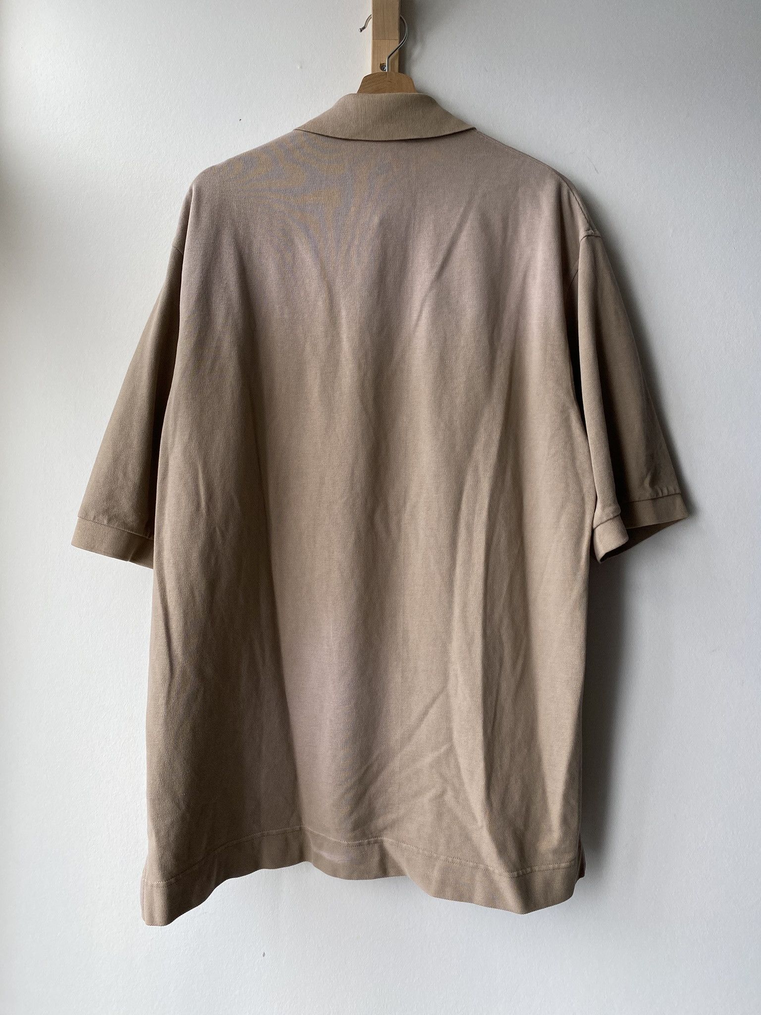 Acne Studios $300 - Cotton Polo Shirt - Washed Beige Size US S / EU 44-46 / 1 - 7 Thumbnail
