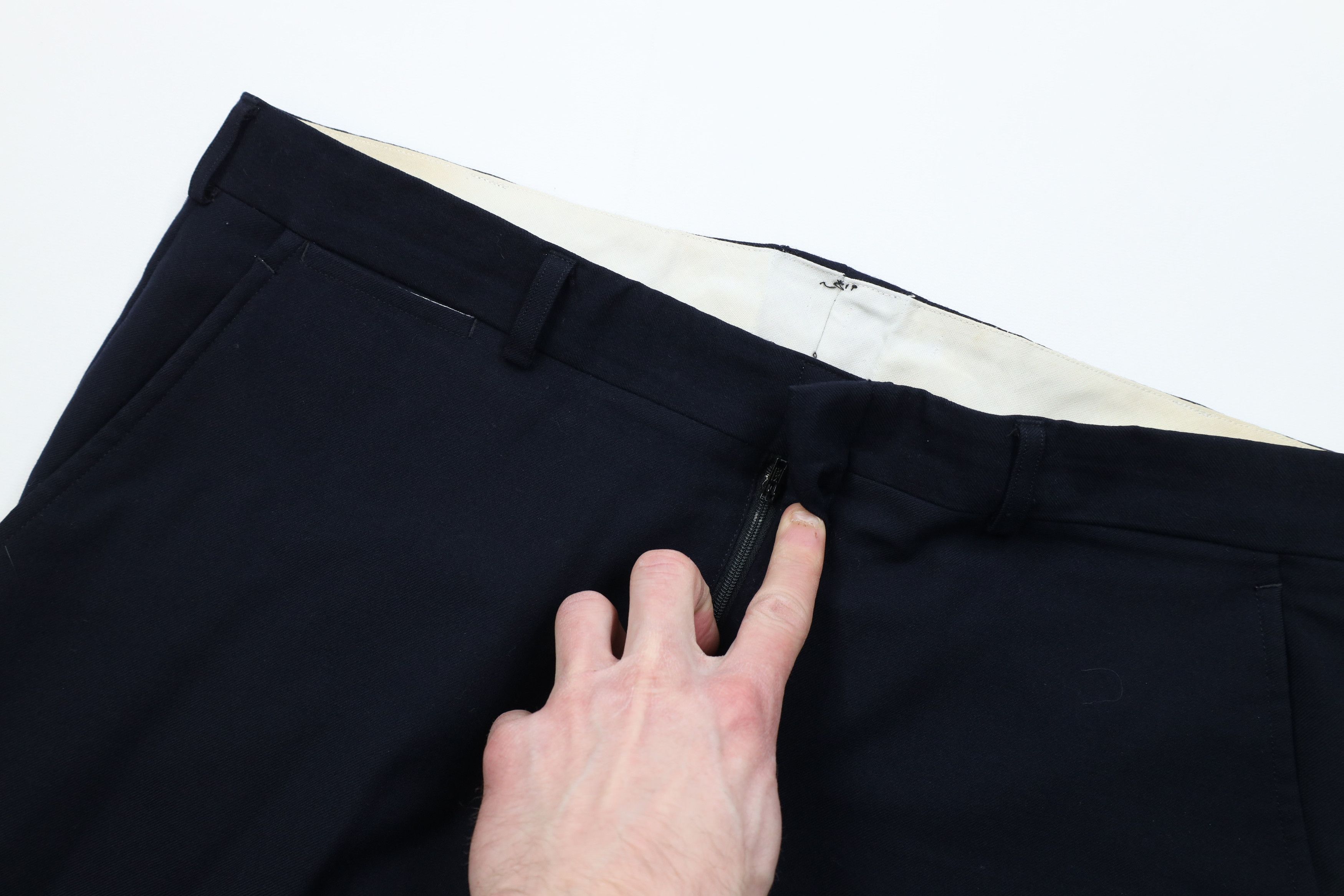Vintage Vintage 70s Streetwear Heavy Wool Knit Wide Leg Chino Pants Size US 36 / EU 52 - 9 Thumbnail
