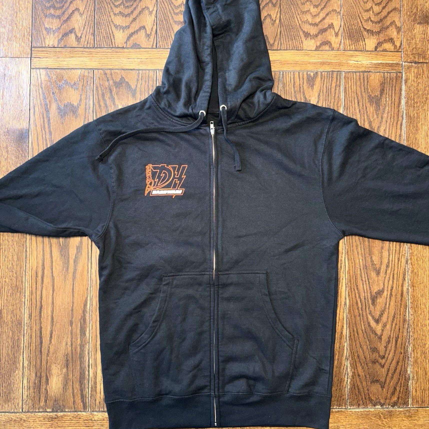 Doublet Dimebag Darrell Full Zip Hoodie Hardware Double Sided Mens Hoodie Black 28 long by 21.75 Graphic Print Zip Pockets Cotton Fleece Size US M / EU 48-50 / 2 - 4 Thumbnail
