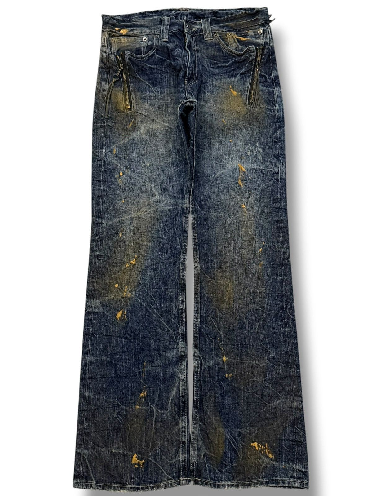 Japanese Brand Vintage Japanese Brand Skull Archive Y2K | Bootcut Fit | W31 Size US 31 - 2 Thumbnail