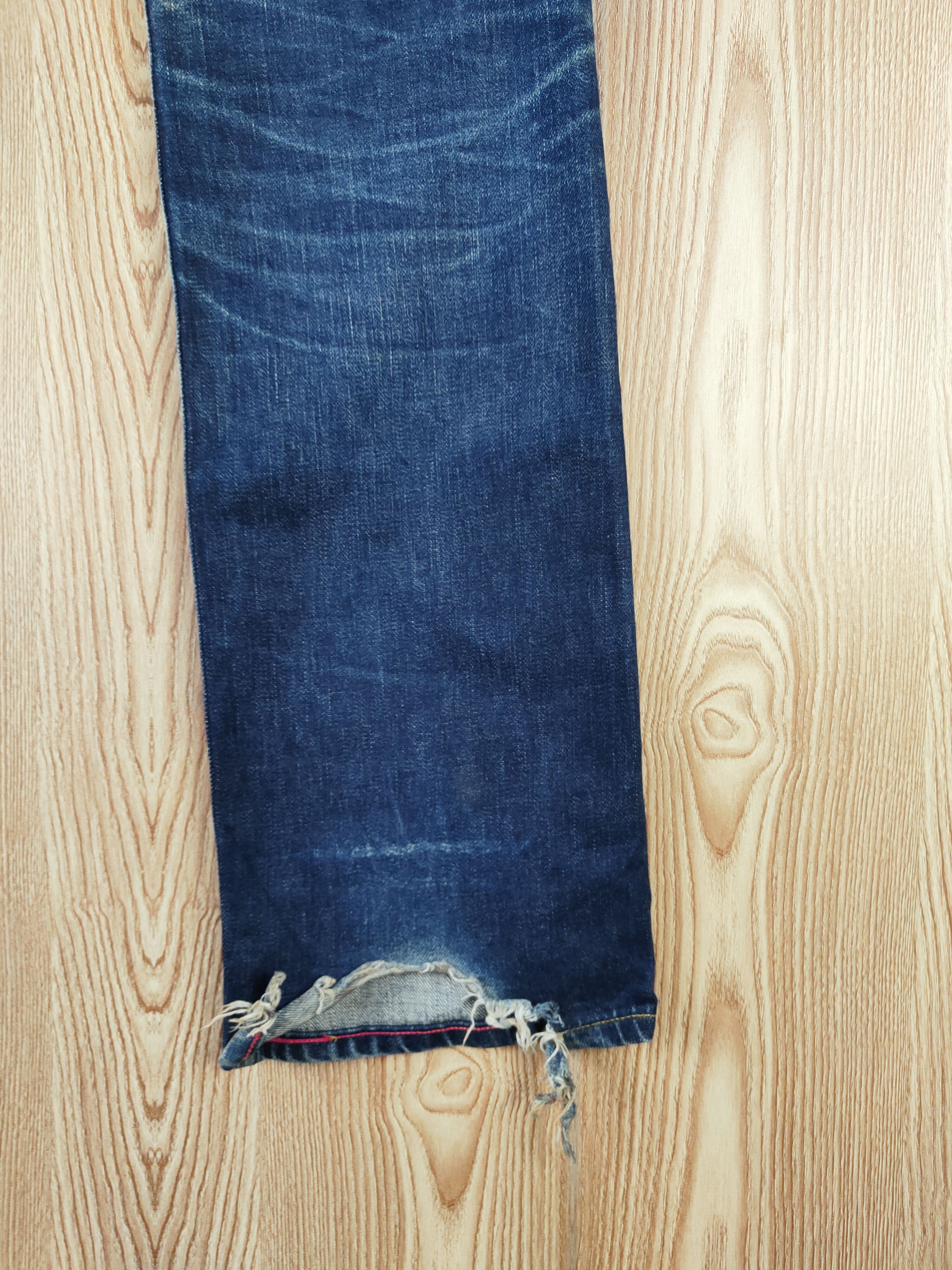 Japanese Brand Paul Smith selvedge Dark Blue Distressed Ripped Jeans #W604 Size 27" / US 4 / IT 40 - 15 Thumbnail