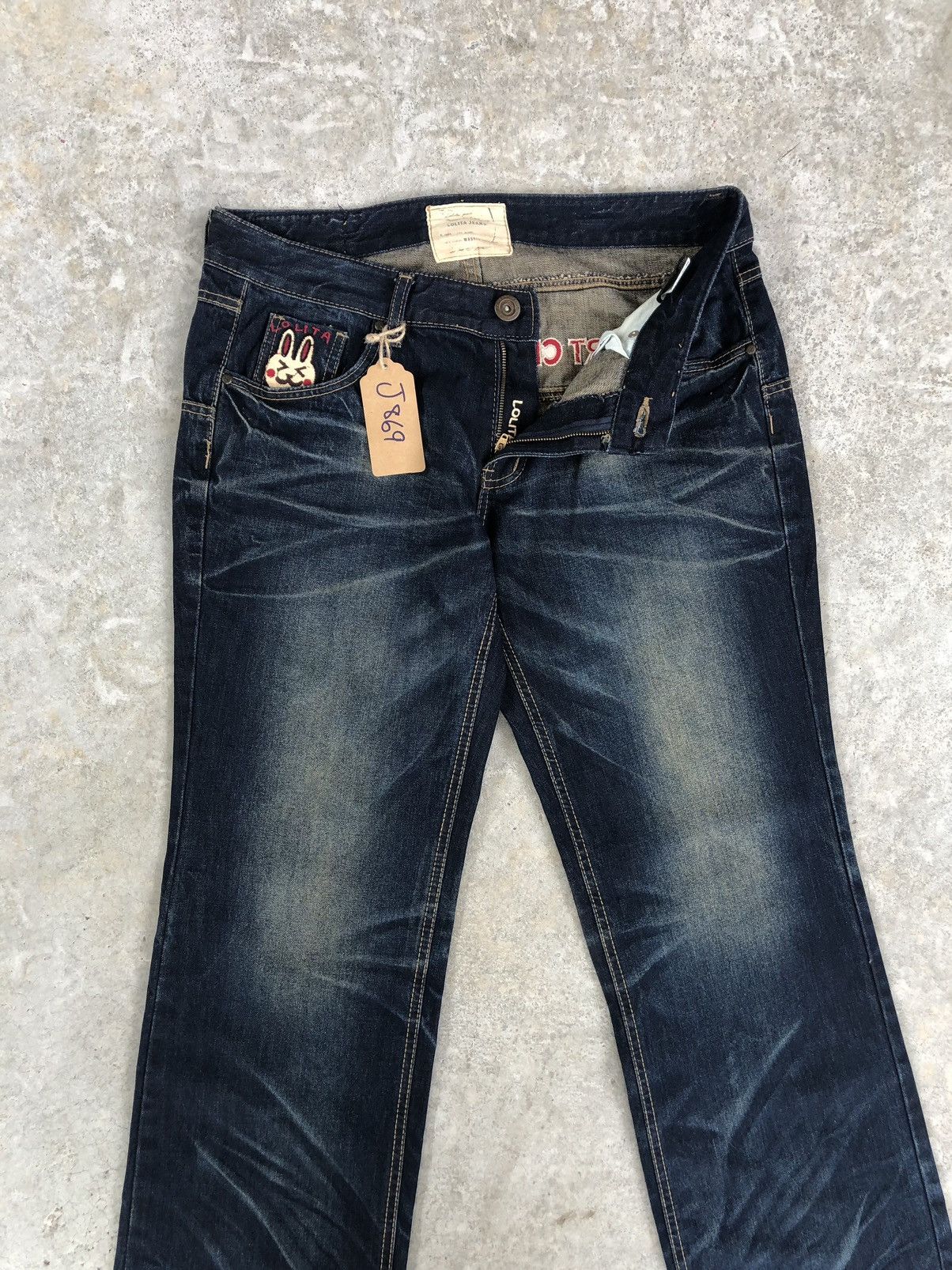 Japanese Brand Yoshitomo Nara Lolita Smile Distressed Jeans Size US 34 / EU 50 - 4 Thumbnail