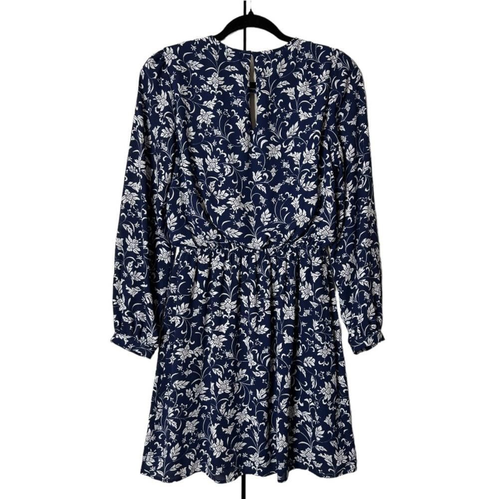 Express Express l Navy Floral Long Sleeve Mini Dress Small Size S / US 4 / IT 40 - 4 Thumbnail