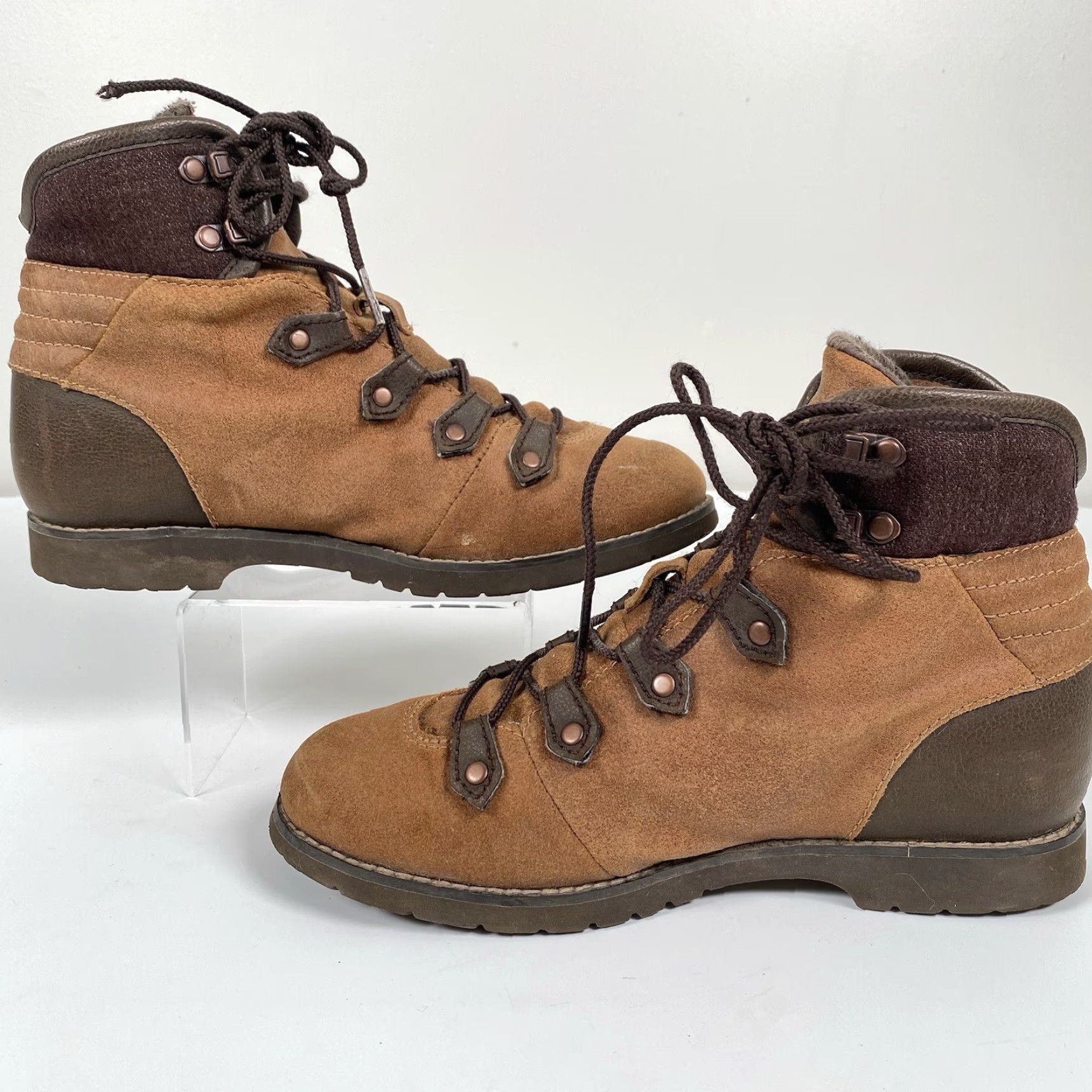 The North Face The North Face Boots Womens Size 7.5 Brown Leather Lace Up Round Waterproof Casual Ankle M Womens Size US 8 / IT 38 - 4 Thumbnail