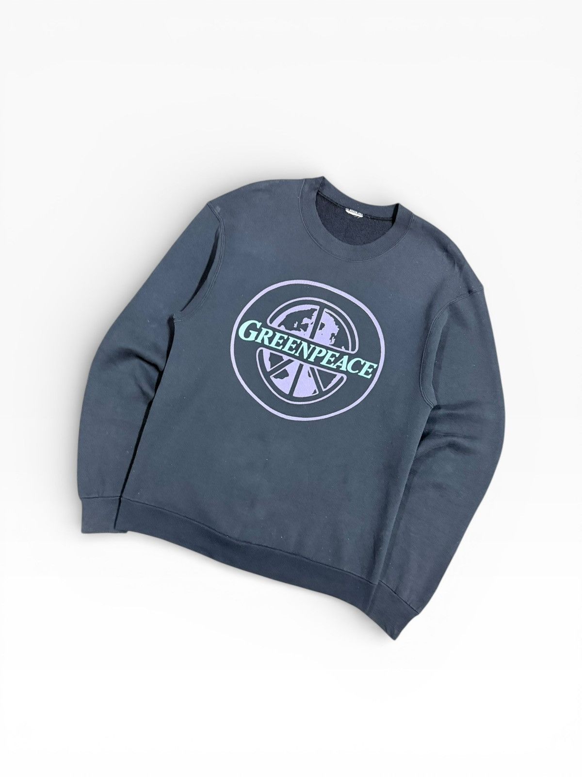 Art Comes First Vtg🔥90’s Green Earth Pop Art Sunfaded Pullover Sweatshirt Size US M / EU 48-50 / 2 - 5 Thumbnail