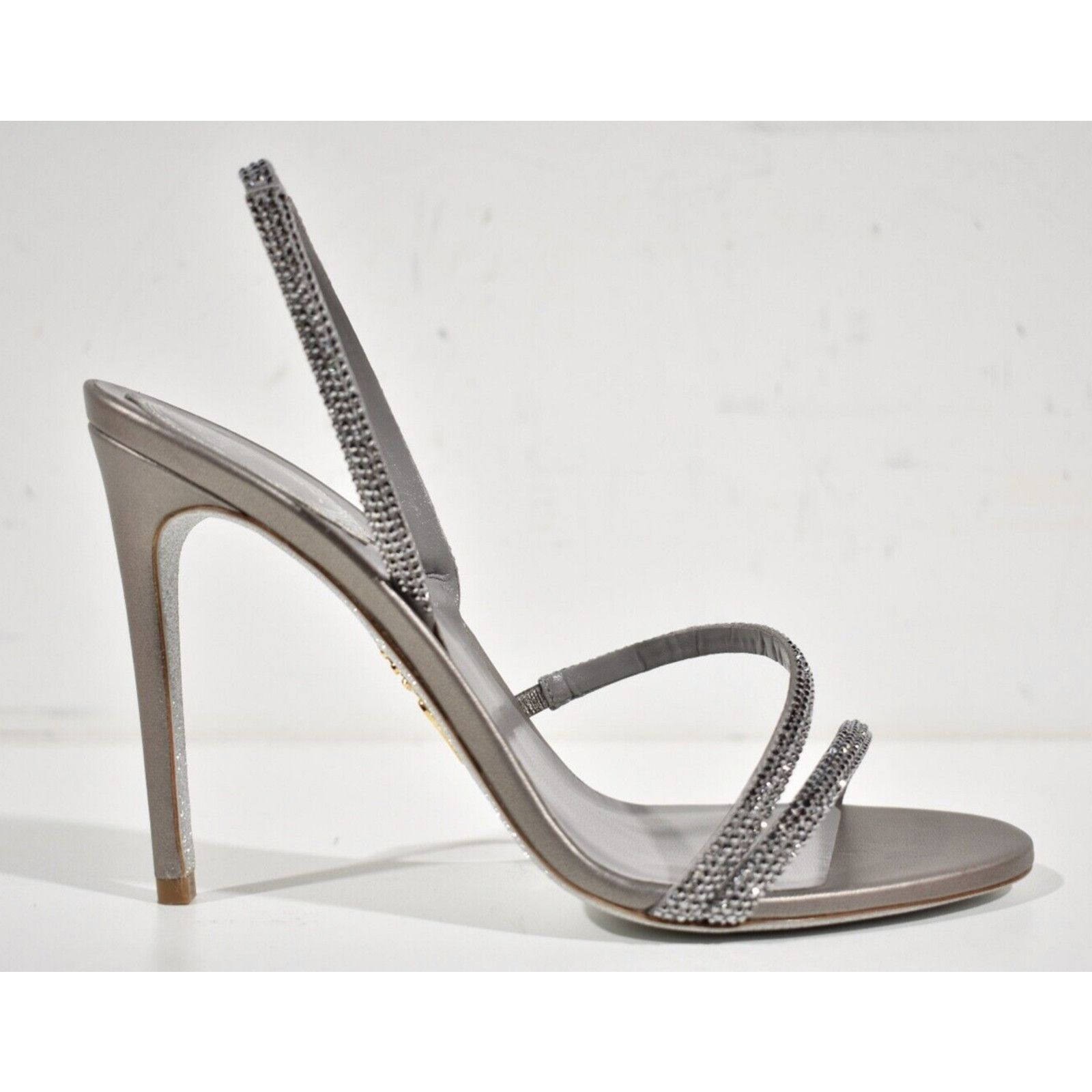 Rene Caovilla Irina Crystal Strass Slingback Strap Sandal Heel Pump 36 Size US 6 / IT 36 - 2 Thumbnail