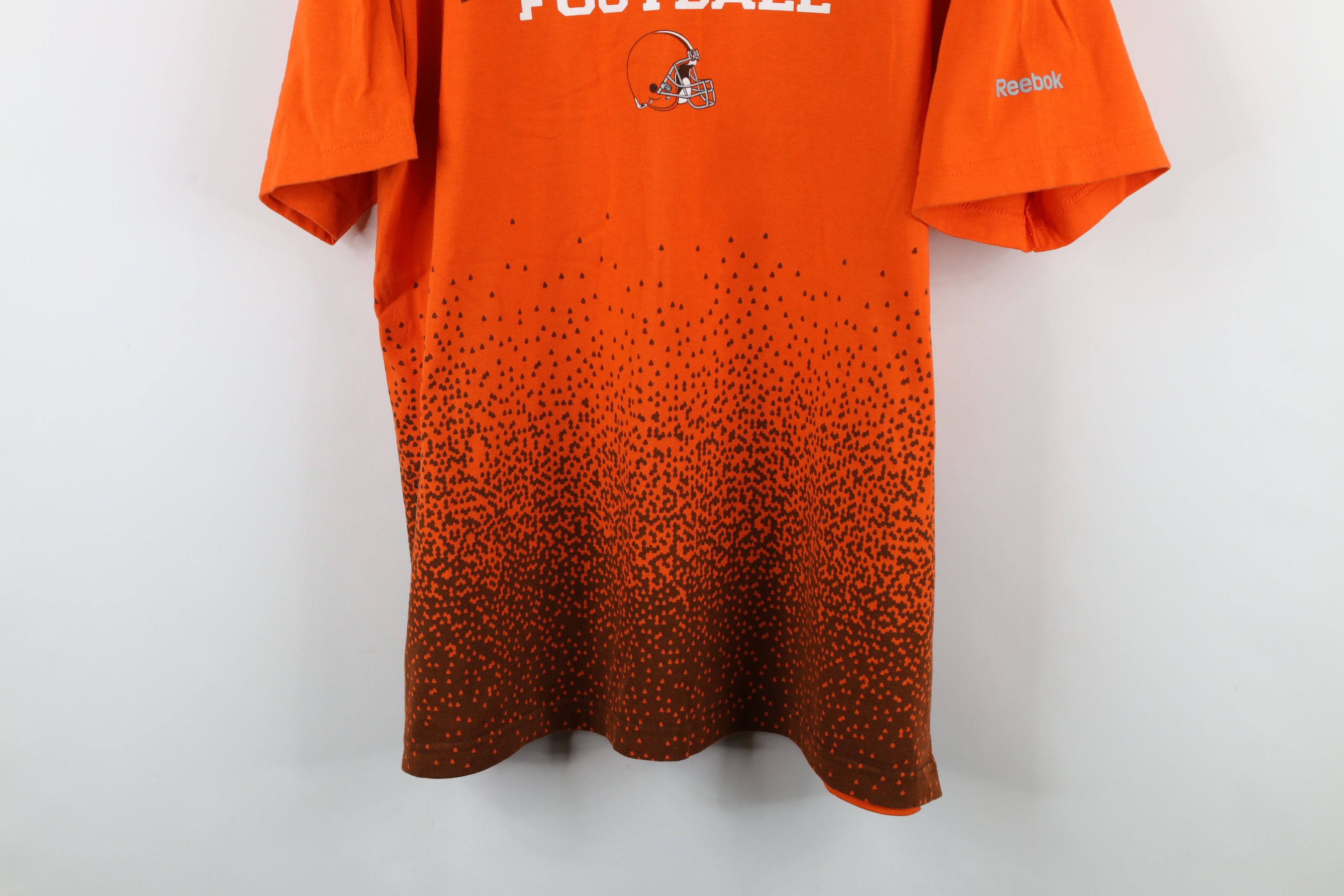 Reebok × Vintage Vintage Reebok Spell Out Cleveland Browns Football T-Shirt Size US L / EU 52-54 / 3 - 3 Thumbnail