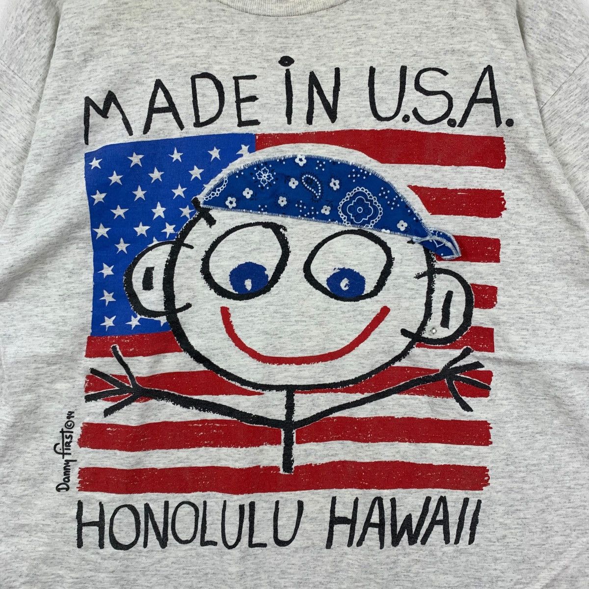 Vintage Vintage 90s DANNY FIRST Made in USA Honolulu Hawaii Tshirt Size US XL / EU 56 / 4 - 3 Thumbnail