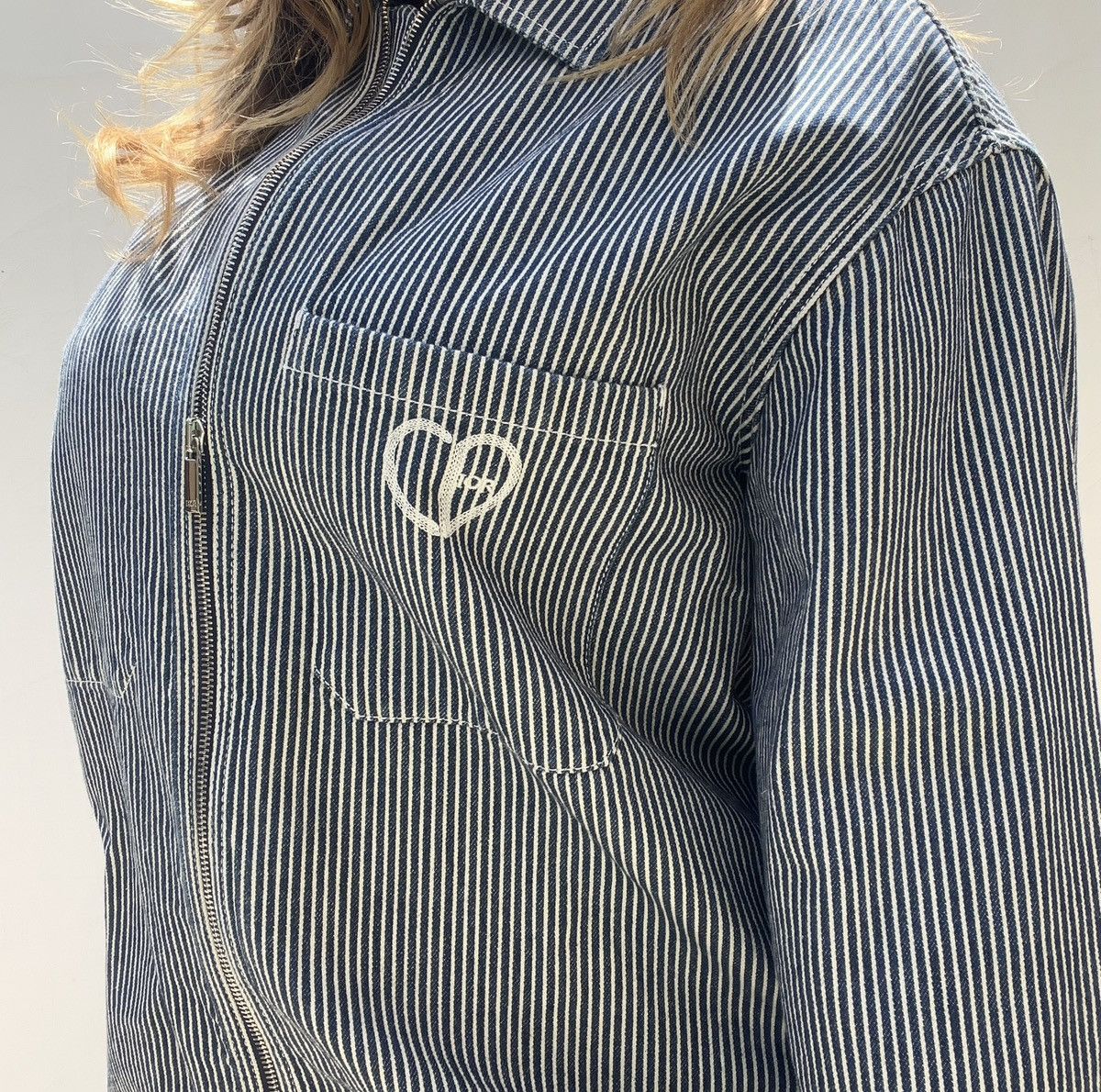 Dior Dior heart pinstripe jacket Size US L / EU 52-54 / 3 - 4 Thumbnail