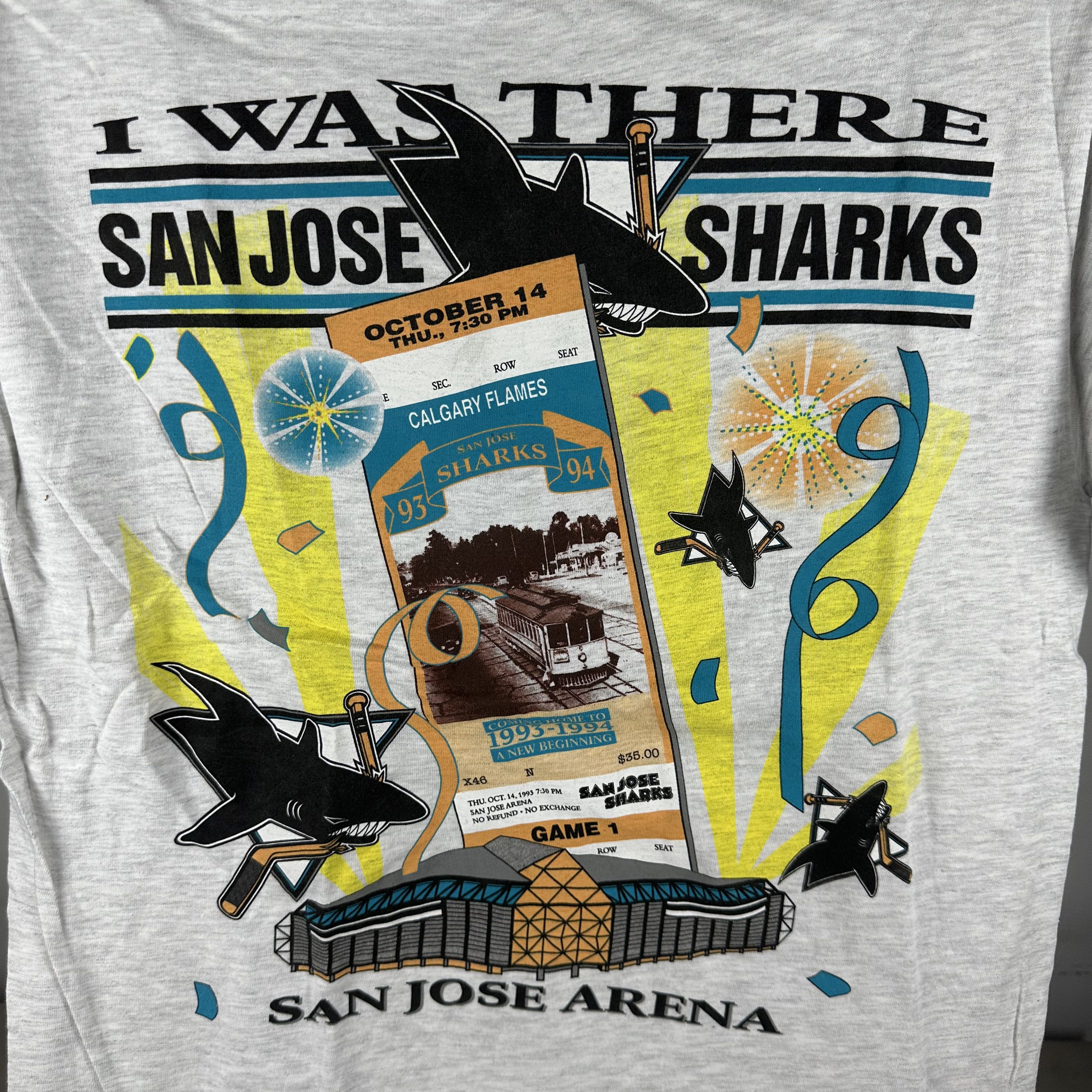 Vintage Vintage 1993 San Jose Sharks NHL I Was There T-shirt Size US M / EU 48-50 / 2 - 2 Thumbnail