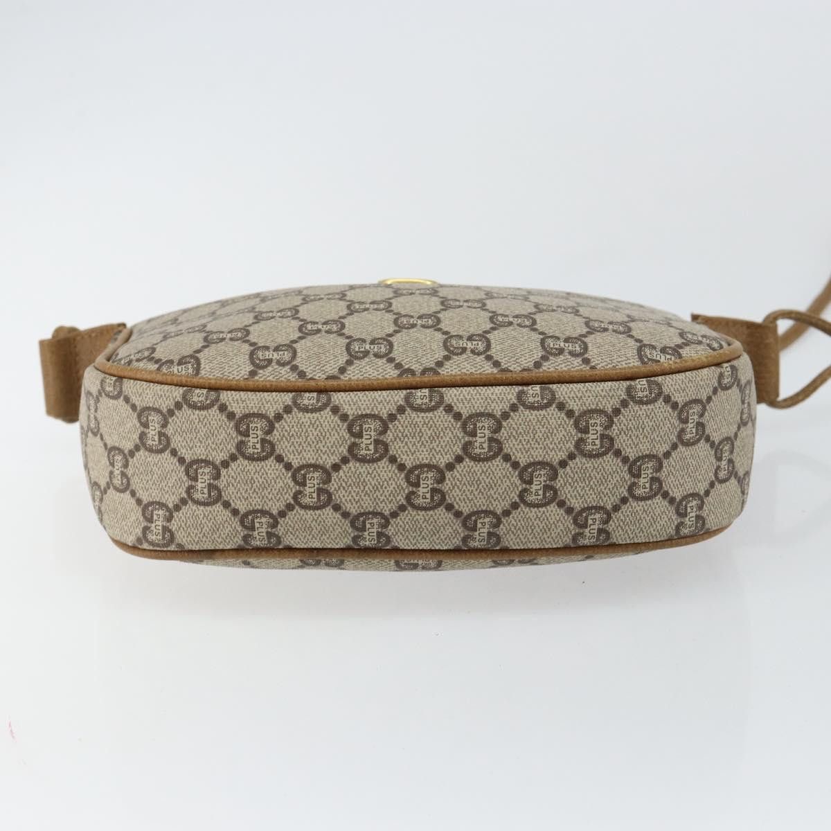 Gucci GUCCI GG Plus Canvas Shoulder Bag Pvc Leather Beige Size ONE SIZE - 9 Thumbnail