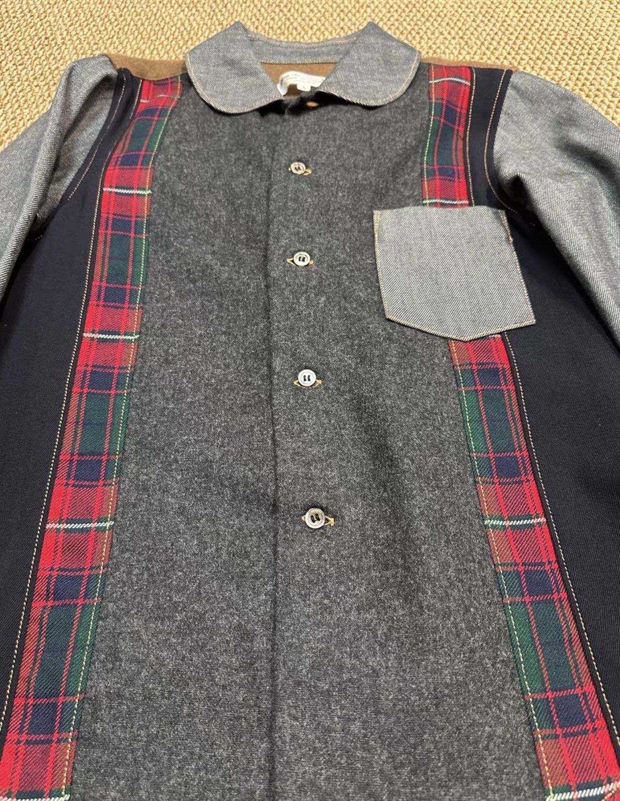 Comme des Garcons Comme des Garçons Multi-Fabric Patchwork Shirt K23 Size US S / EU 44-46 / 1 - 5 Thumbnail