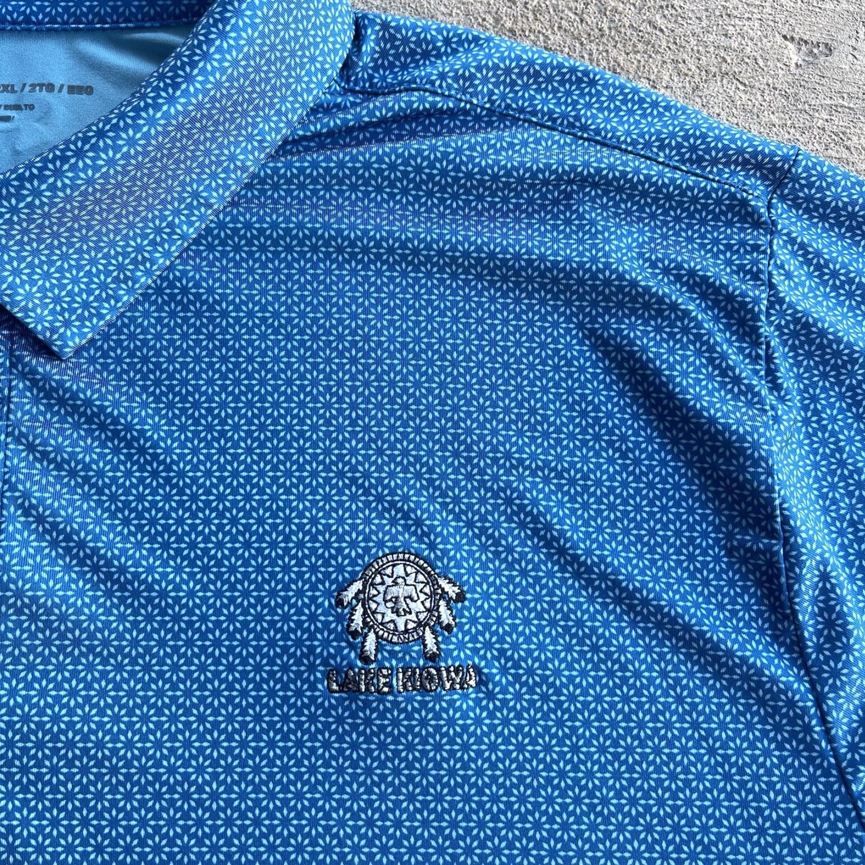 Under Armour Under Armour Polo Shirt Golf Mens 2XL Blue Floral Stretch Preppy Active Shirt Size US XXL / EU 58 / 5 - 4 Thumbnail