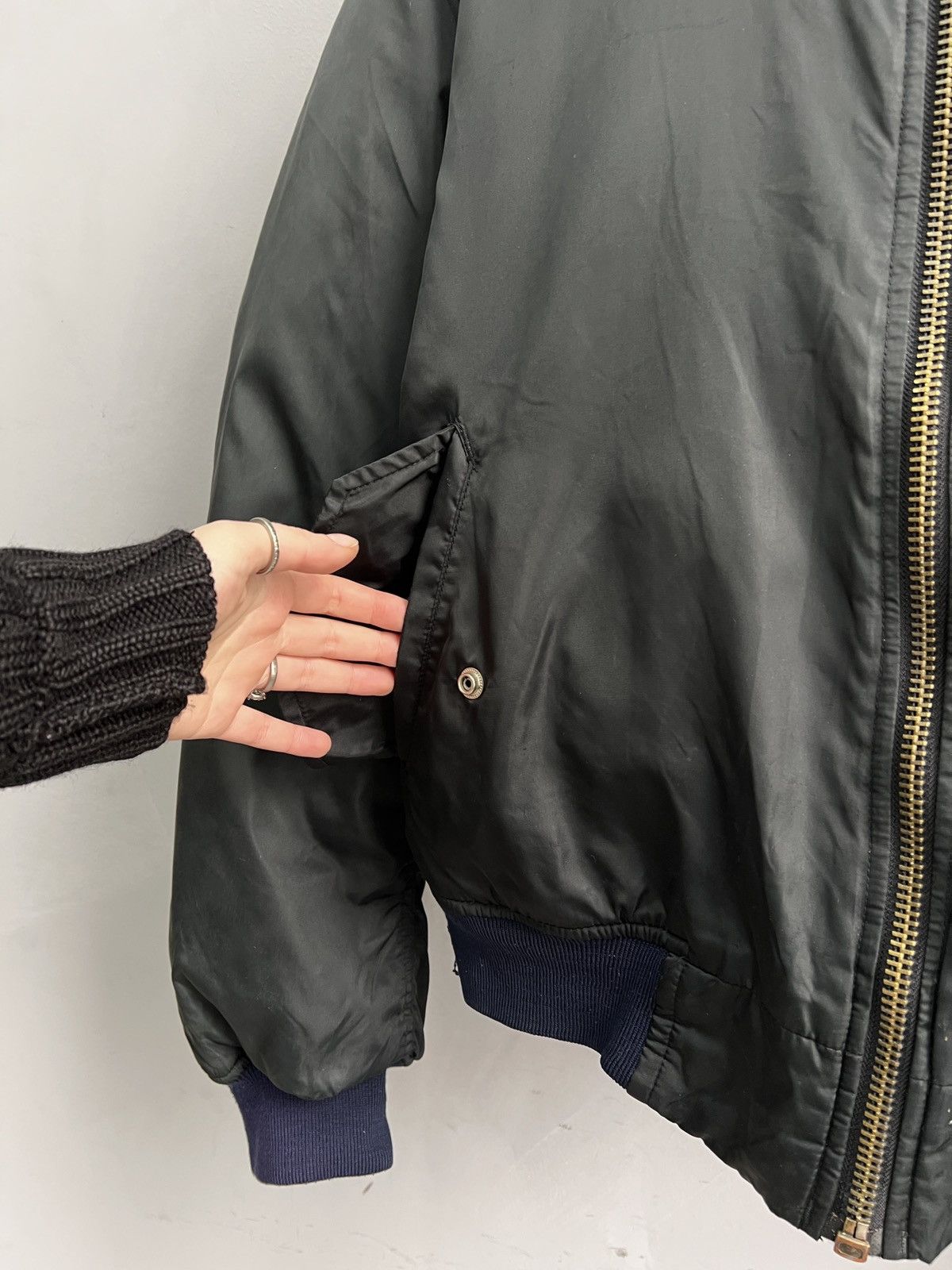 Alpha Industries Ma 1 vintage black opium bomber jacket balenciaga style y2k Size US L / EU 52-54 / 3 - 5 Thumbnail