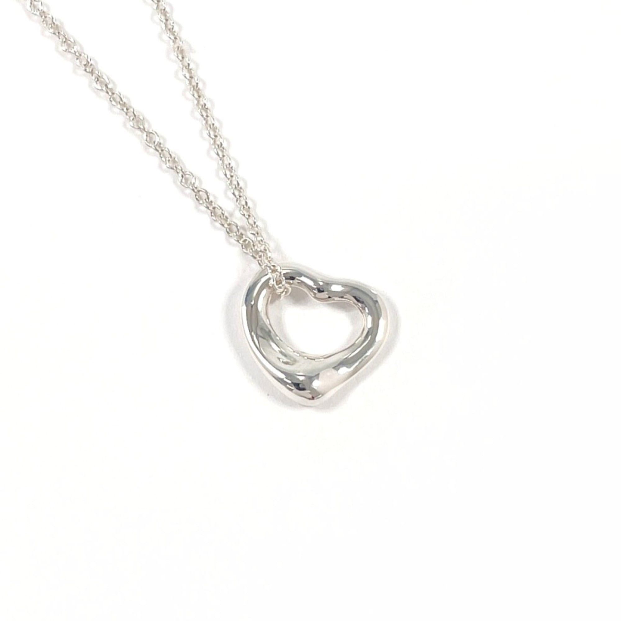 Tiffany & Co. TIFFANY&Co. Tiffany Open Heart Elsa Peretti Necklace, Sterling Silver 925, Women's Size ONE SIZE - 1 Thumbnail
